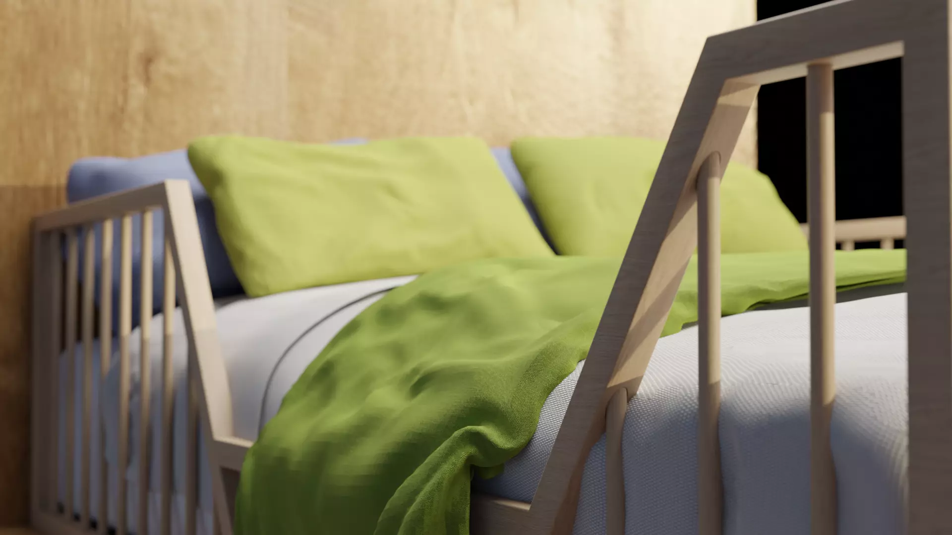 Floor Bed Free 3D model