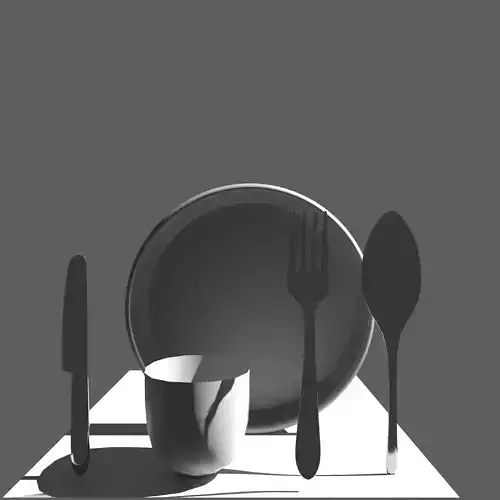 Cutlery Plate and Cup