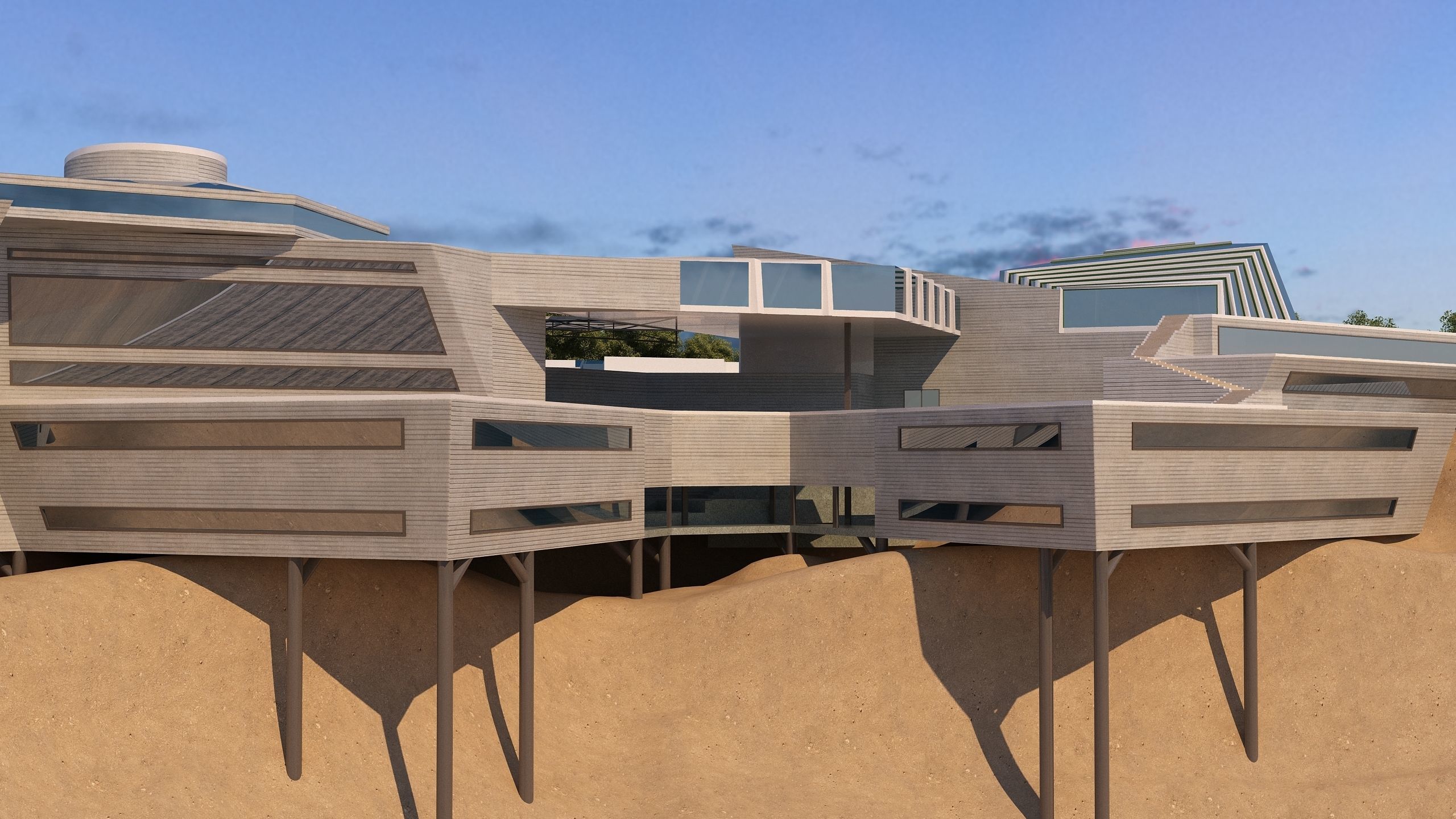 0128 - College of Art Architecture Project 3D model_10