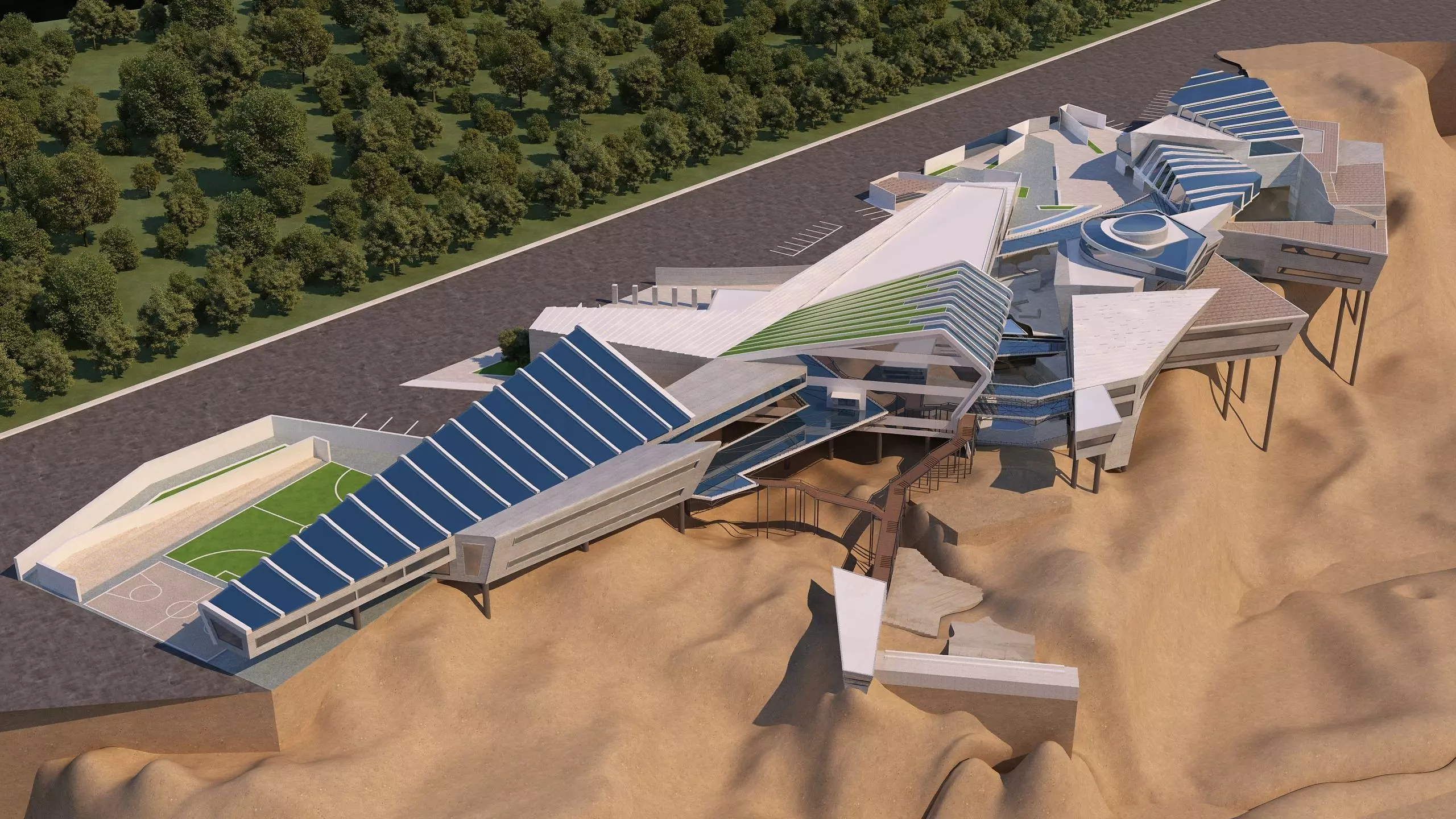 0128 - College of Art Architecture Project 3D model_0