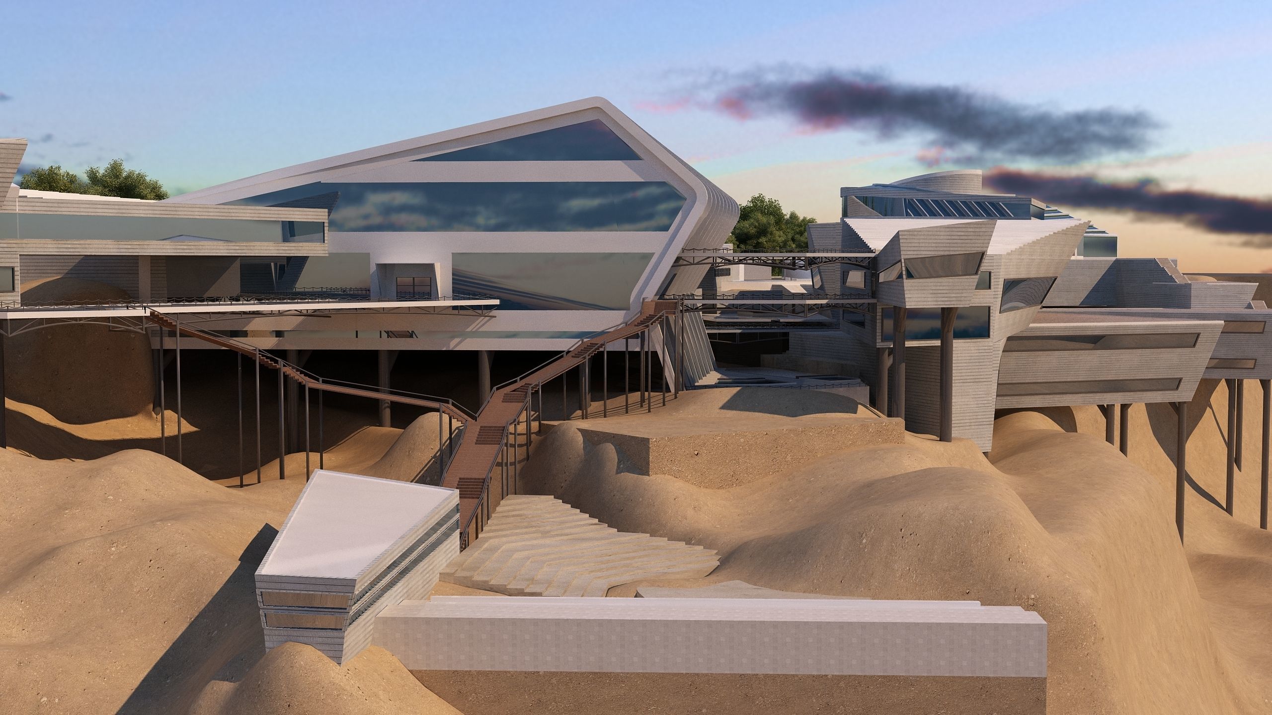 0128 - College of Art Architecture Project 3D model_4