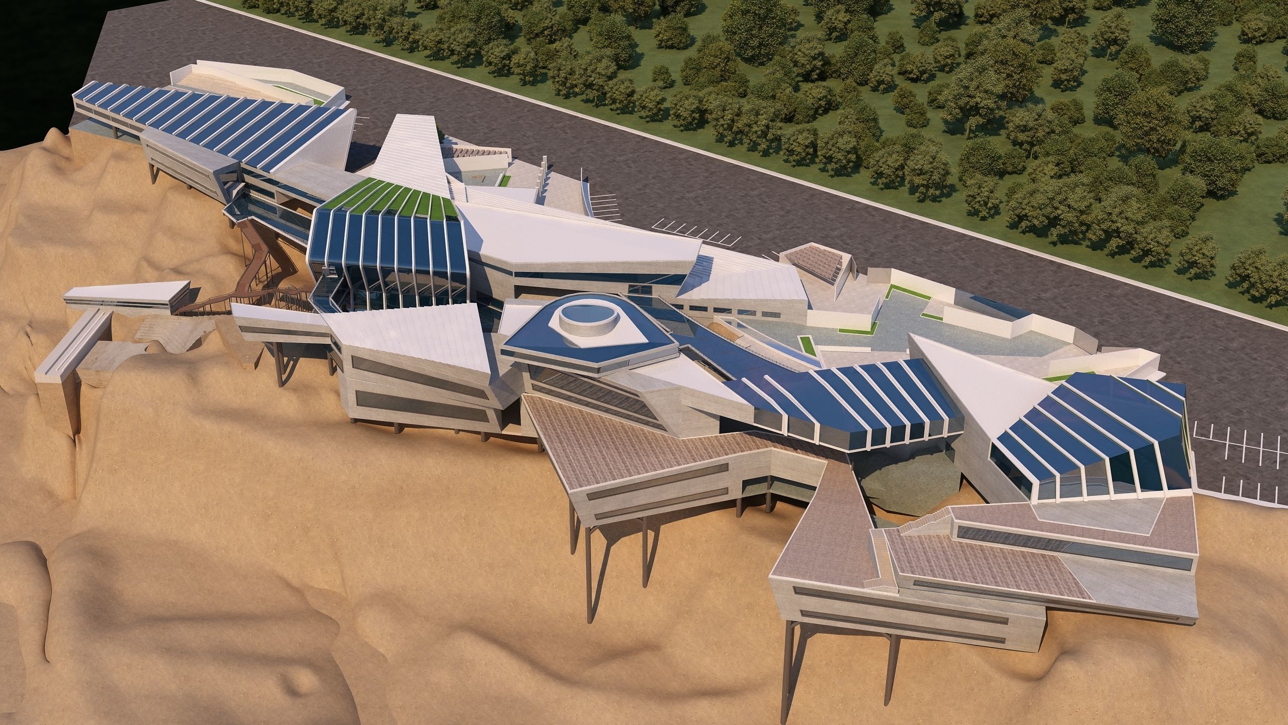 0128 - College of Art Architecture Project 3D model_7