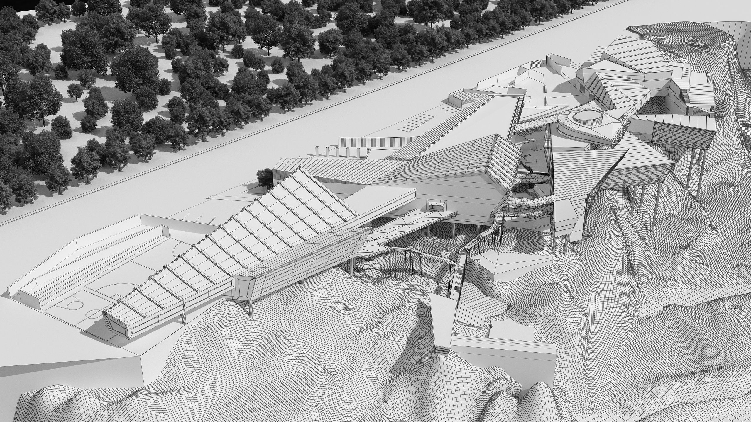 0128 - College of Art Architecture Project 3D model_15