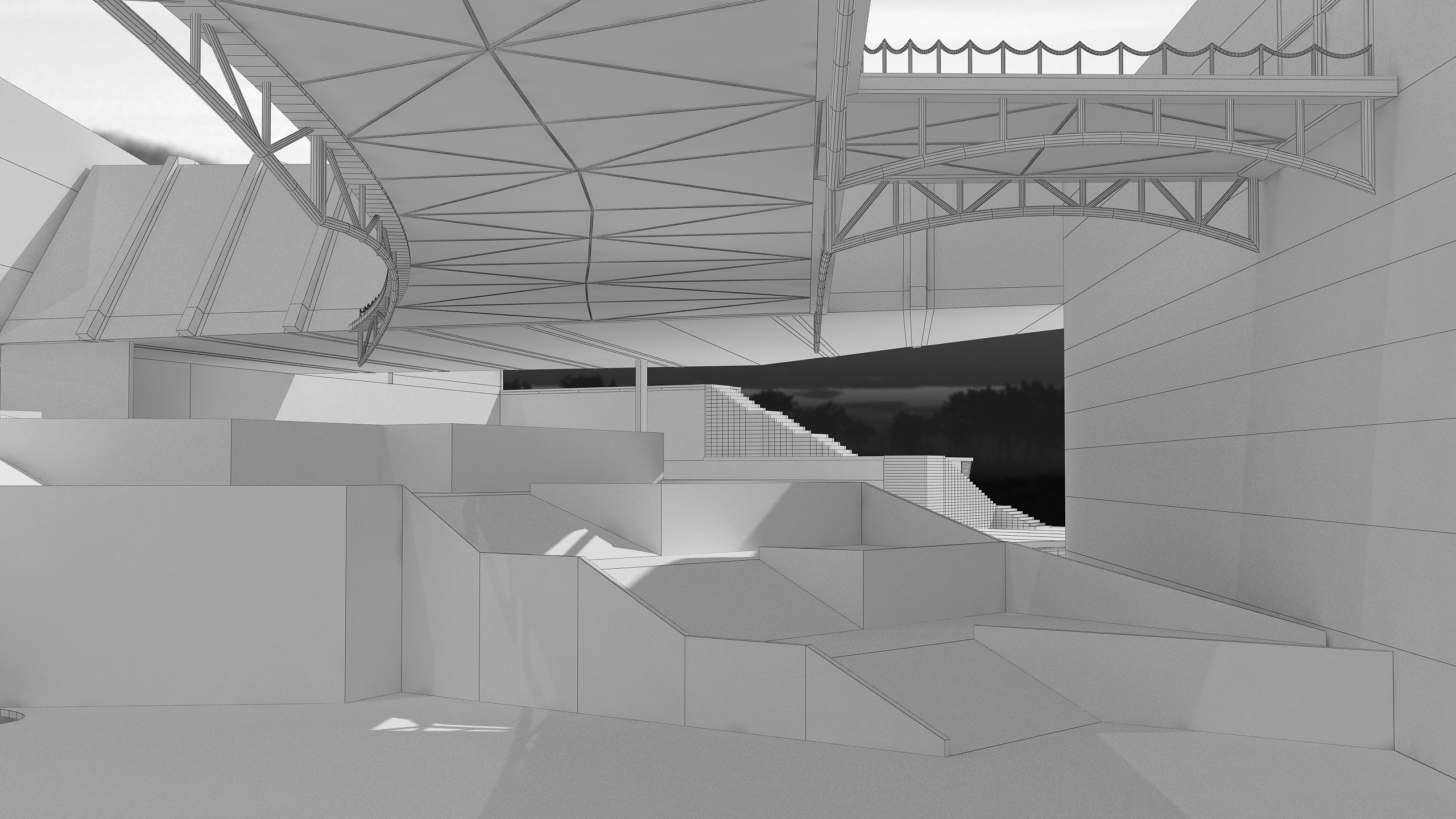 0128 - College of Art Architecture Project 3D model_28