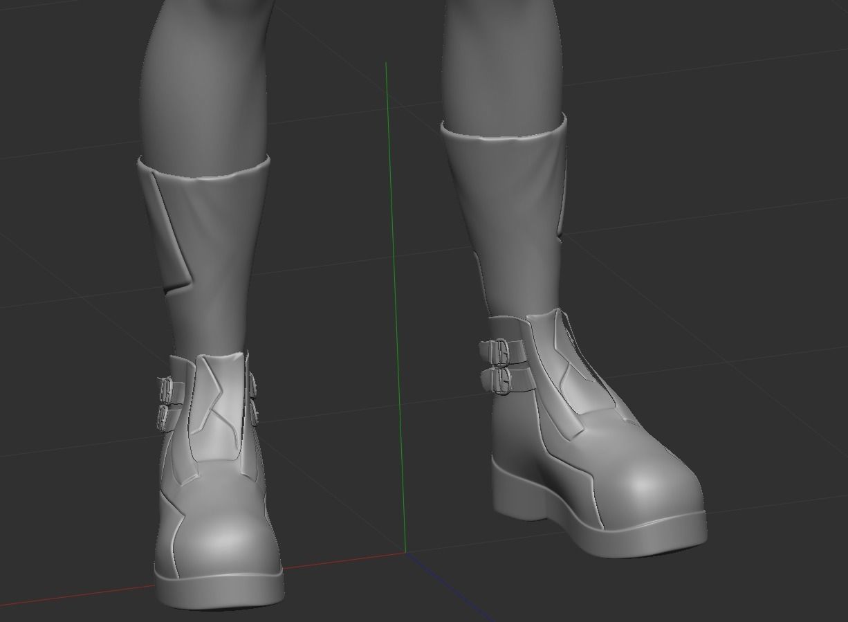 Sci-fi Thief - The Future Thief - FemaleVer Low-poly 3D model_44