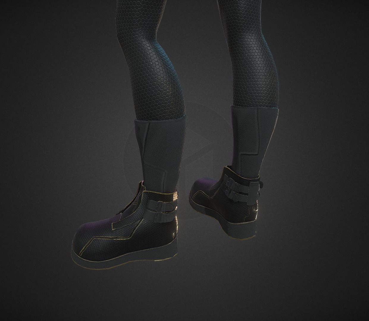 Sci-fi Thief - The Future Thief - FemaleVer Low-poly 3D model_41