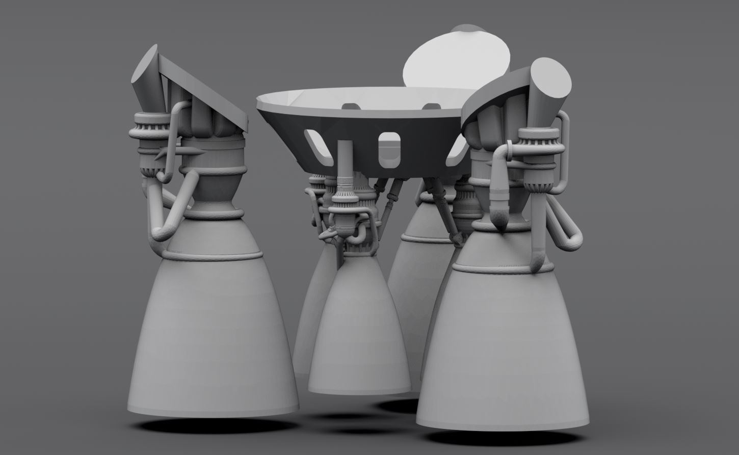 Starship and Superheavy Booster Scale model 3D print model_6
