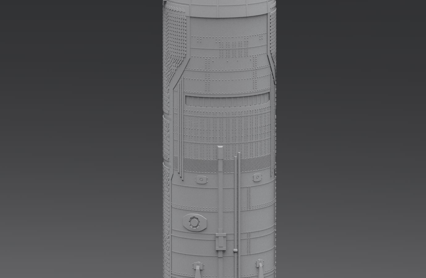 Starship and Superheavy Booster Scale model 3D print model_4