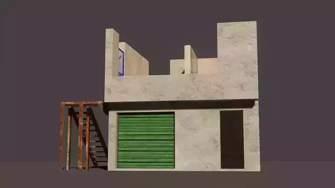 Old Hause Low-poly 3D model
