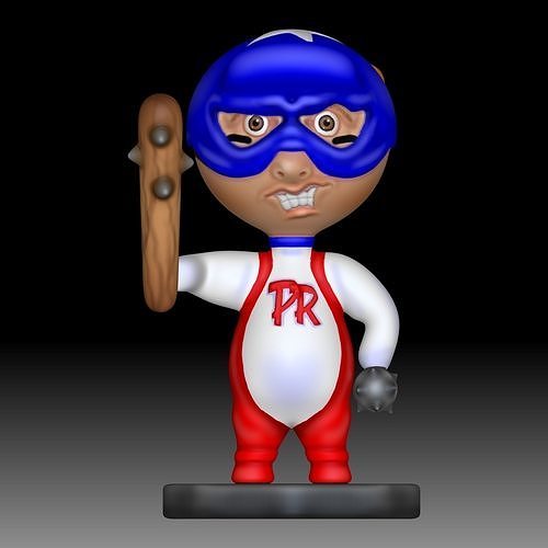 Mascota Team Rubio no oficial Free 3D print model