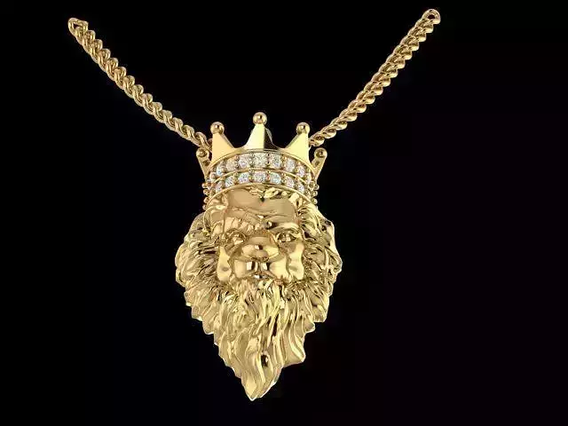 lion pendant 3D print model