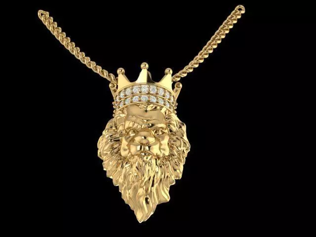 lion pendant 3D print model