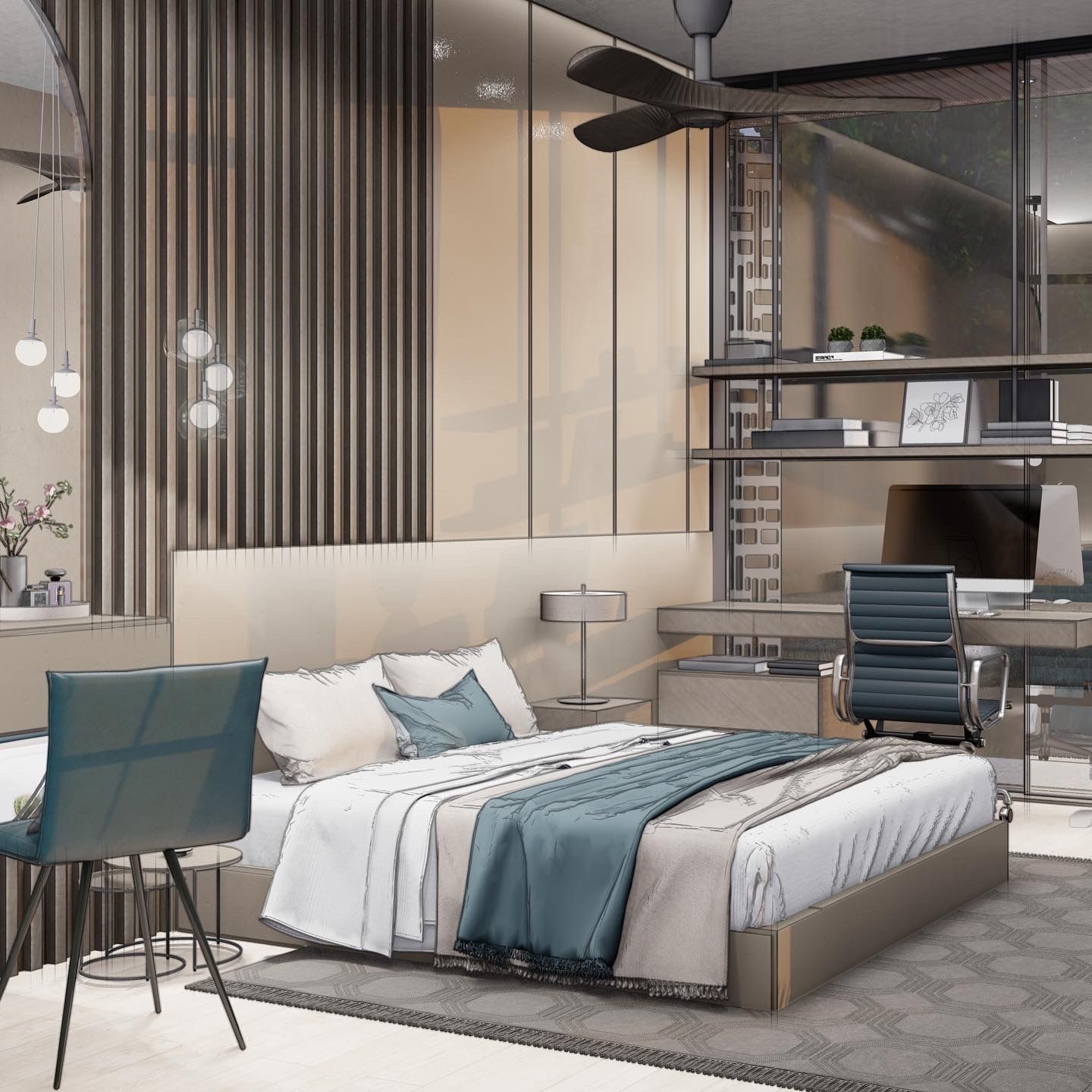 Residential - 1 Bedroom - CGI and Arc Visualization 3D model_1