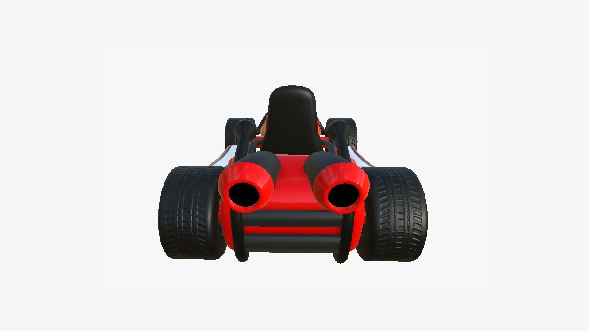 10 Cartoon Karts Red Collection - Vehicle Racing Design _77