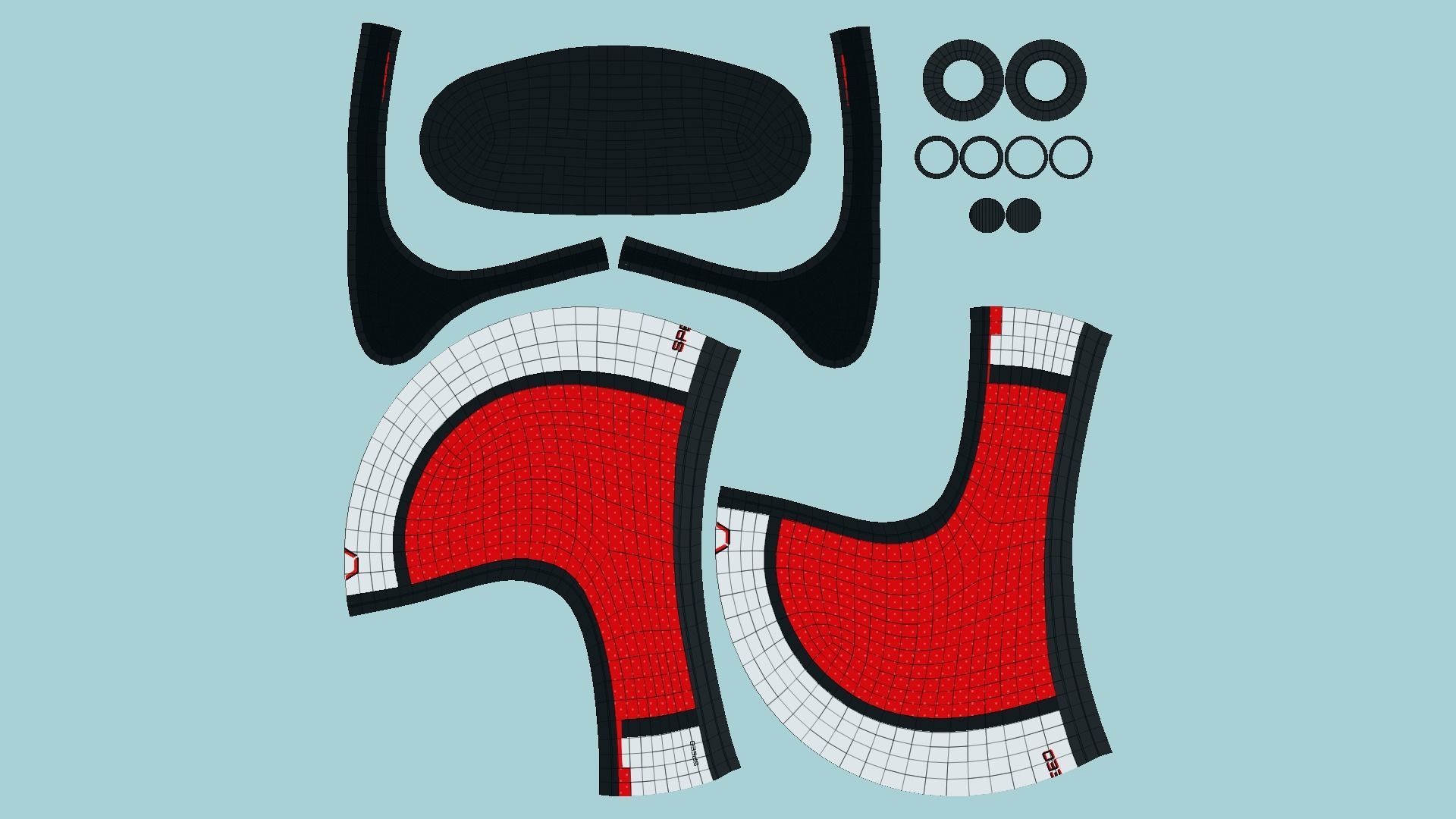 10 Cartoon Karts Red Collection - Vehicle Racing Design _97