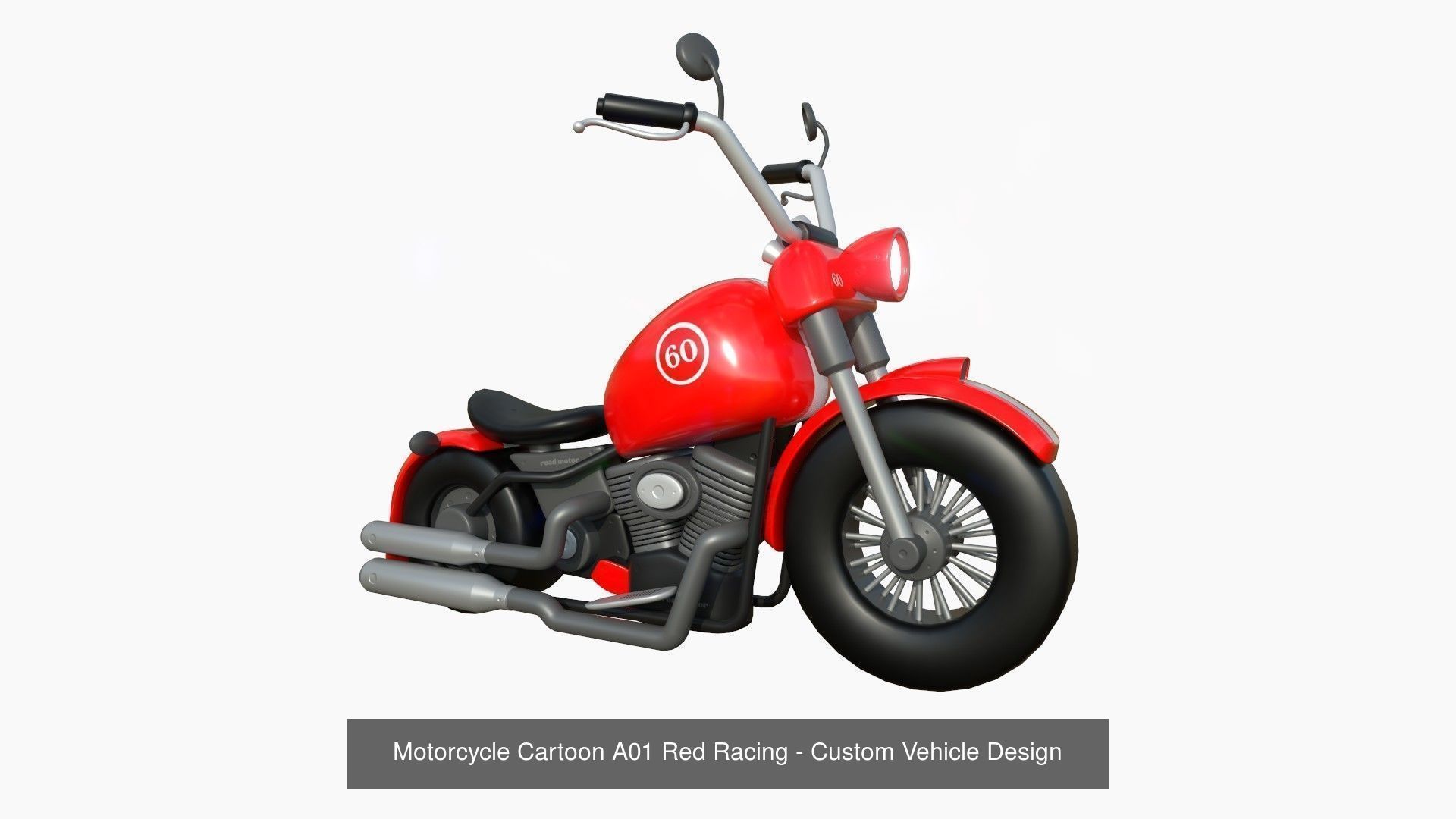 10 Cartoon Karts Red Collection - Vehicle Racing Design _6