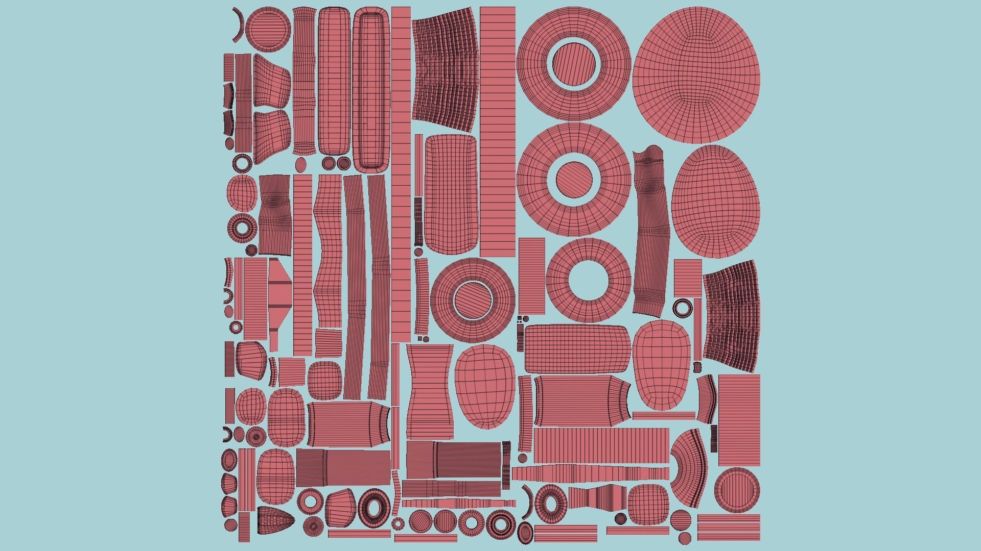 10 Cartoon Karts Red Collection - Vehicle Racing Design _91