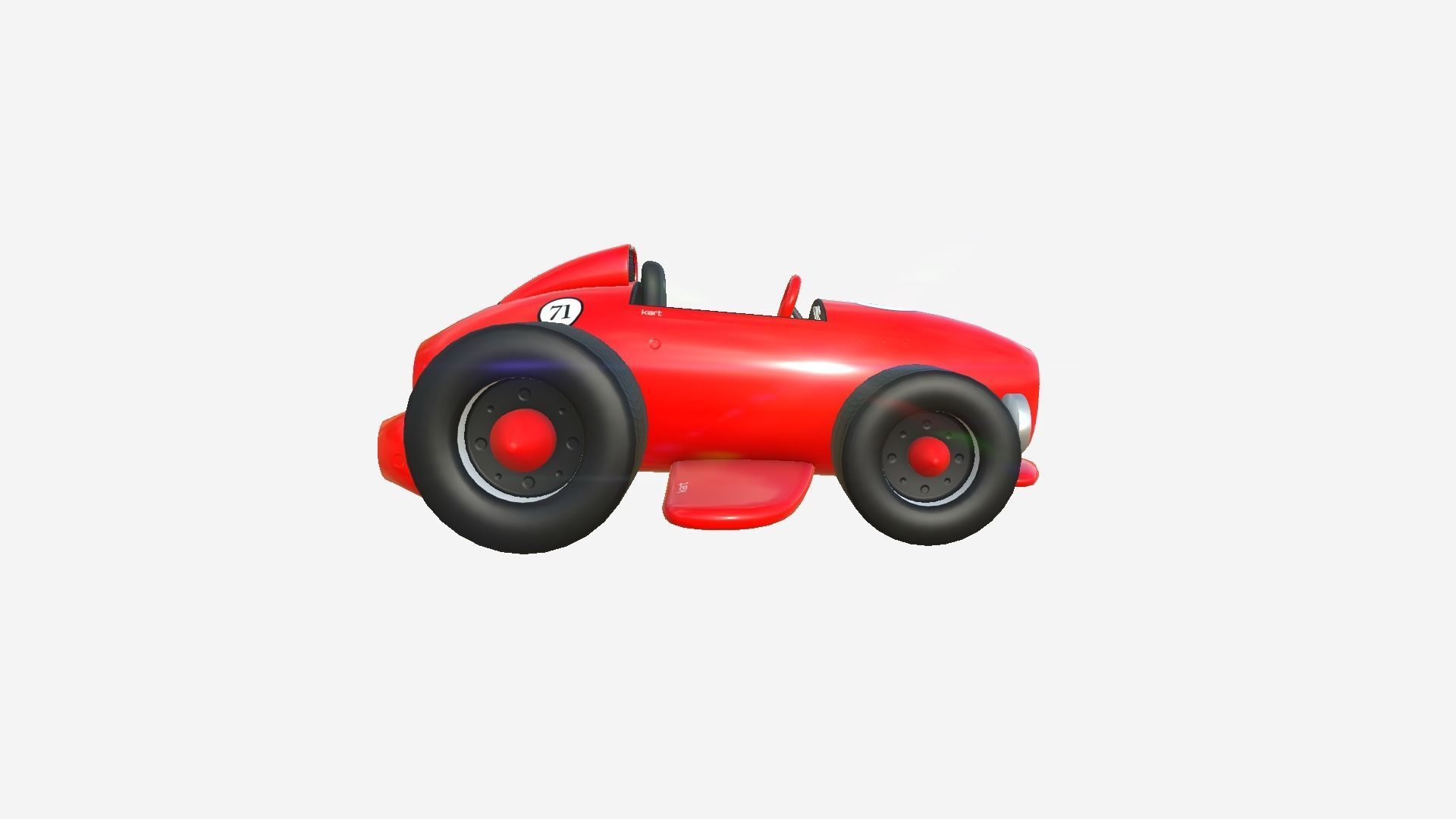 10 Cartoon Karts Red Collection - Vehicle Racing Design _18