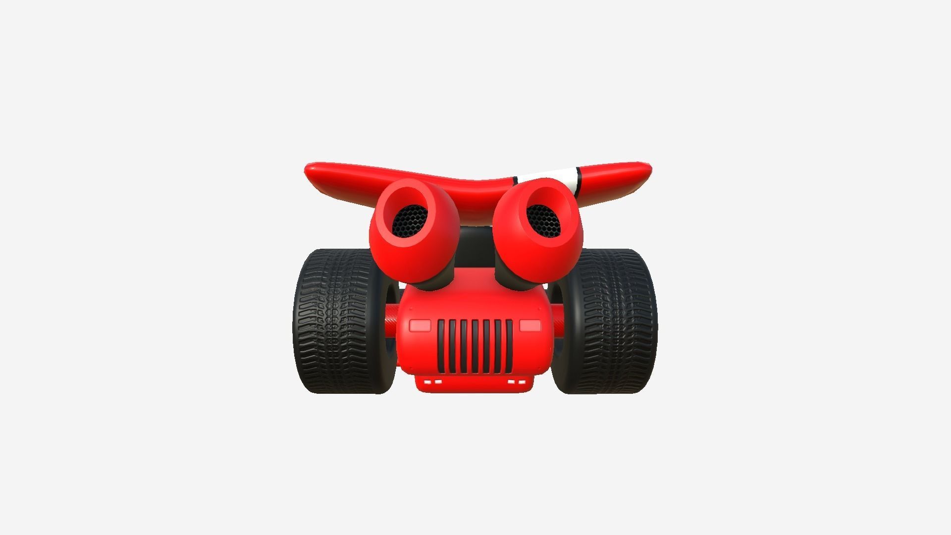 10 Cartoon Karts Red Collection - Vehicle Racing Design _12