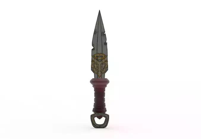3D hand knife 3D printable model 3D print model