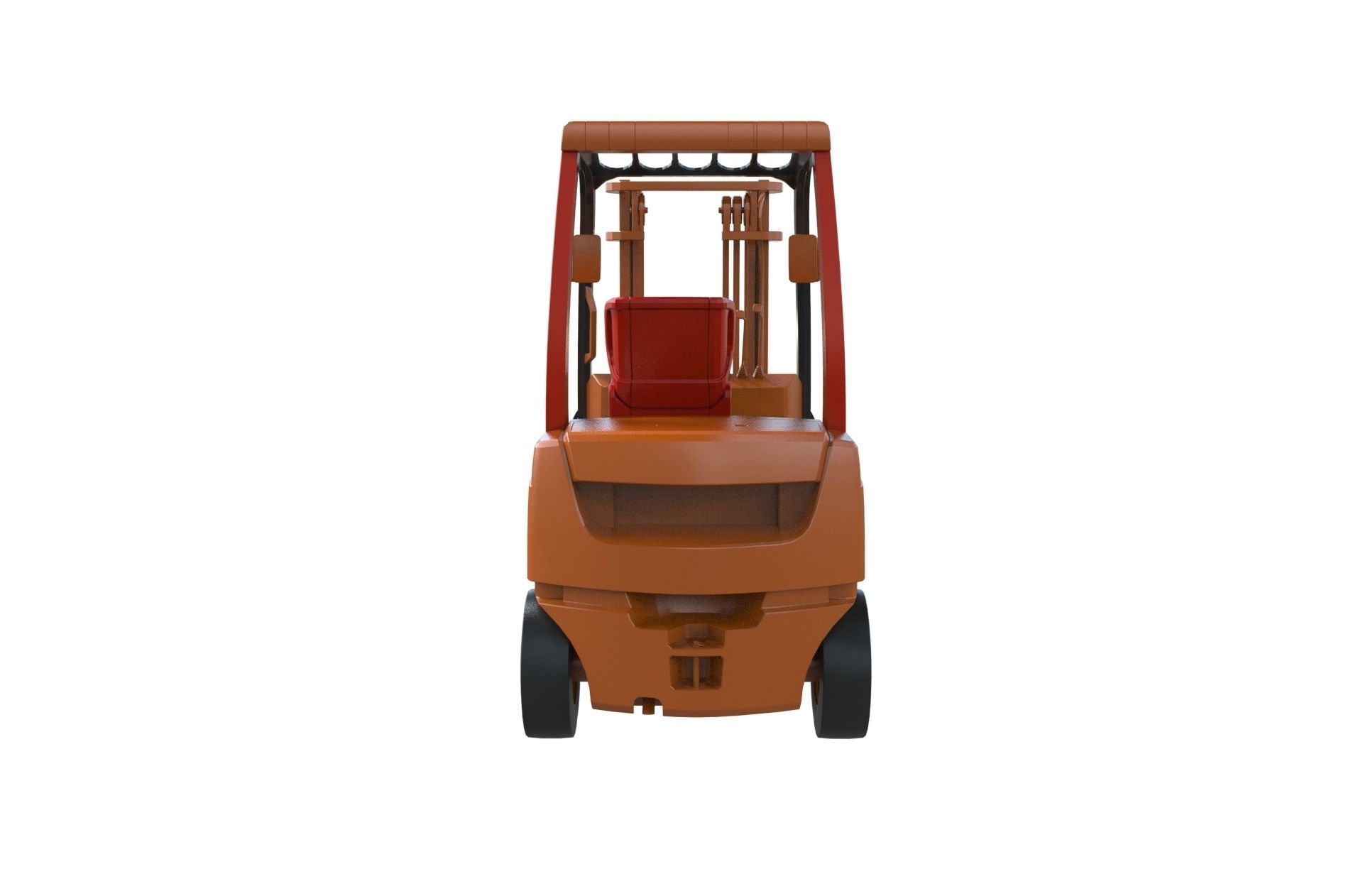Forklift 3d model truck 3D model_3