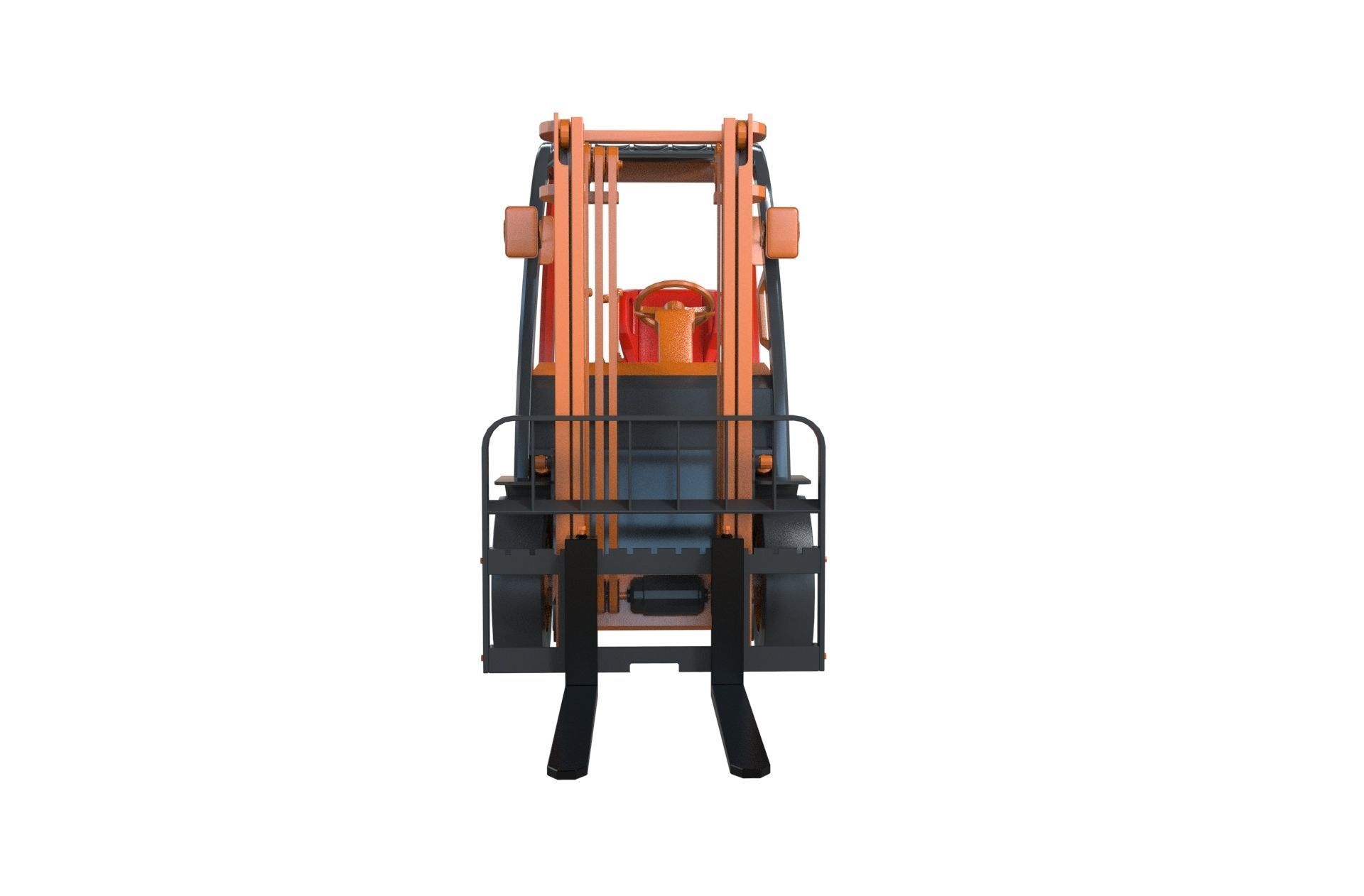 Forklift 3d model truck 3D model_1