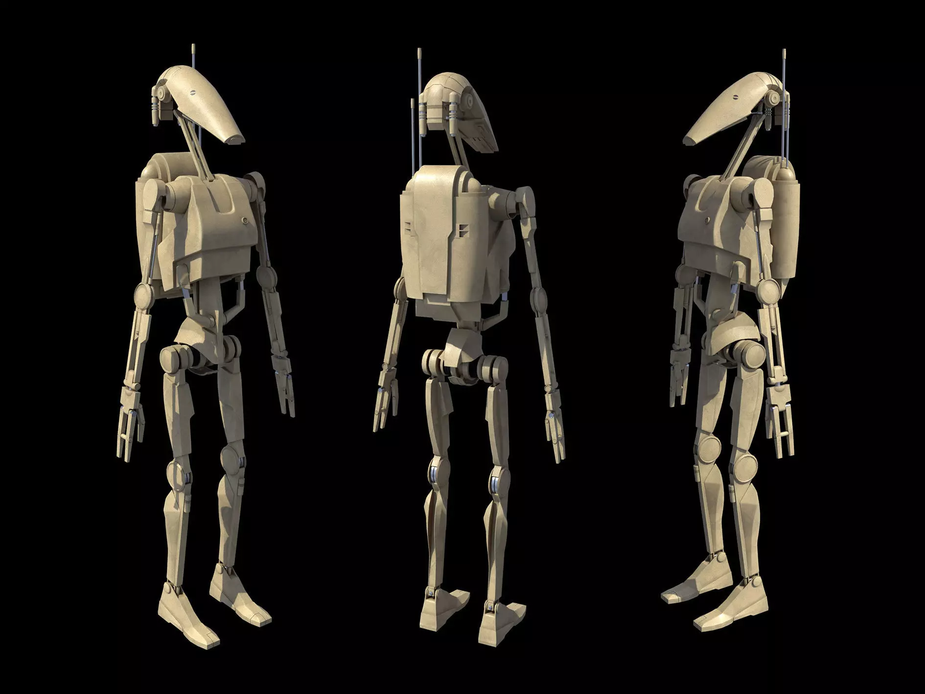 B1 Battle Droid - Star Wars 3D model_0
