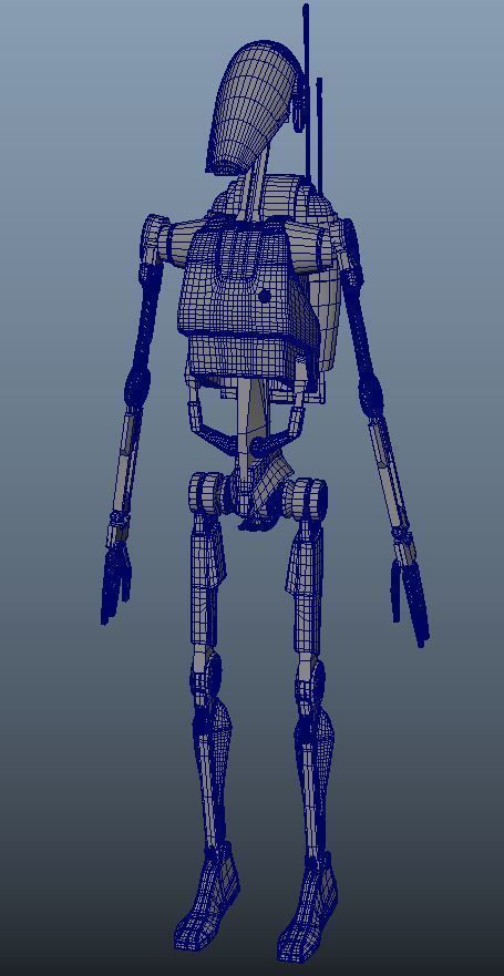 B1 Battle Droid - Star Wars 3D model_6