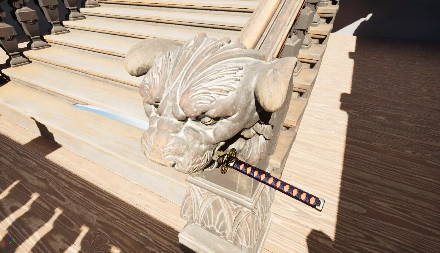 Katana samurai sword Free 3D model