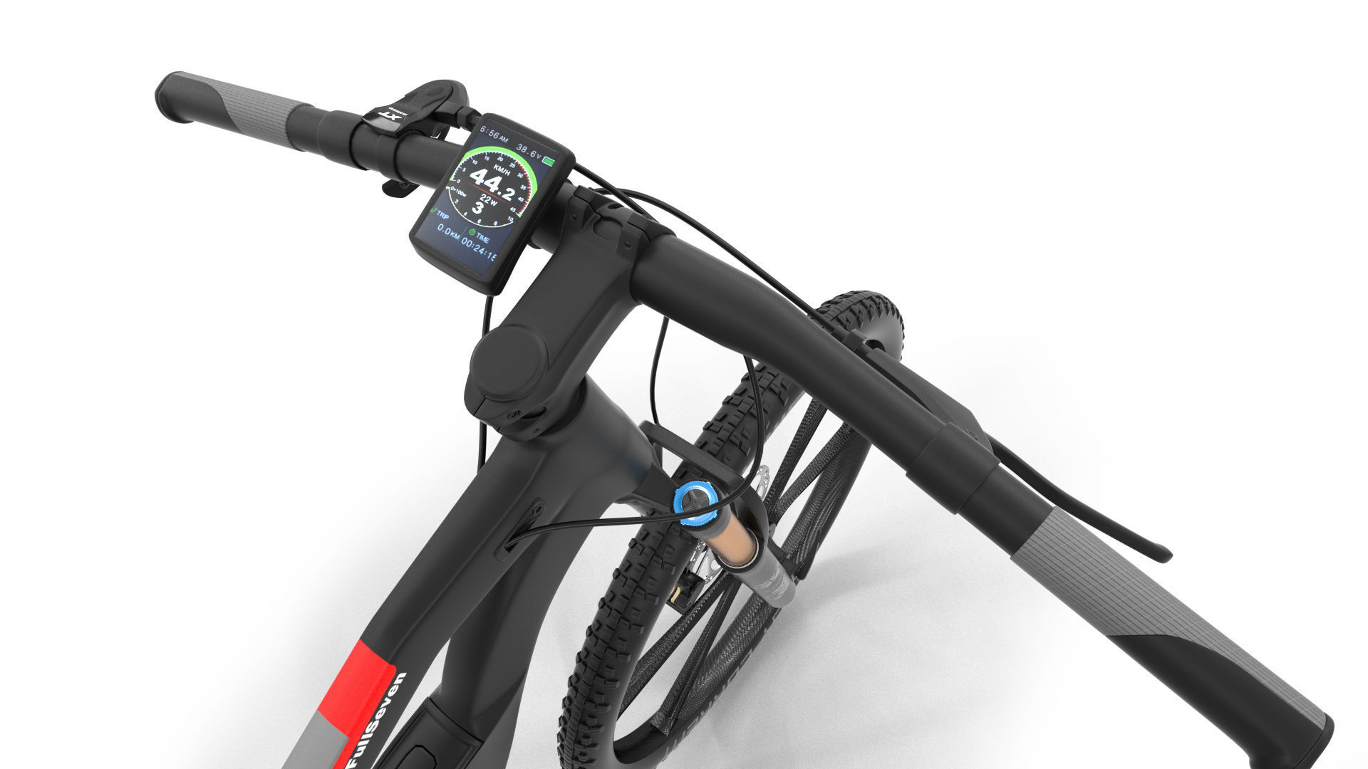 Electric bicycle 3D model_15