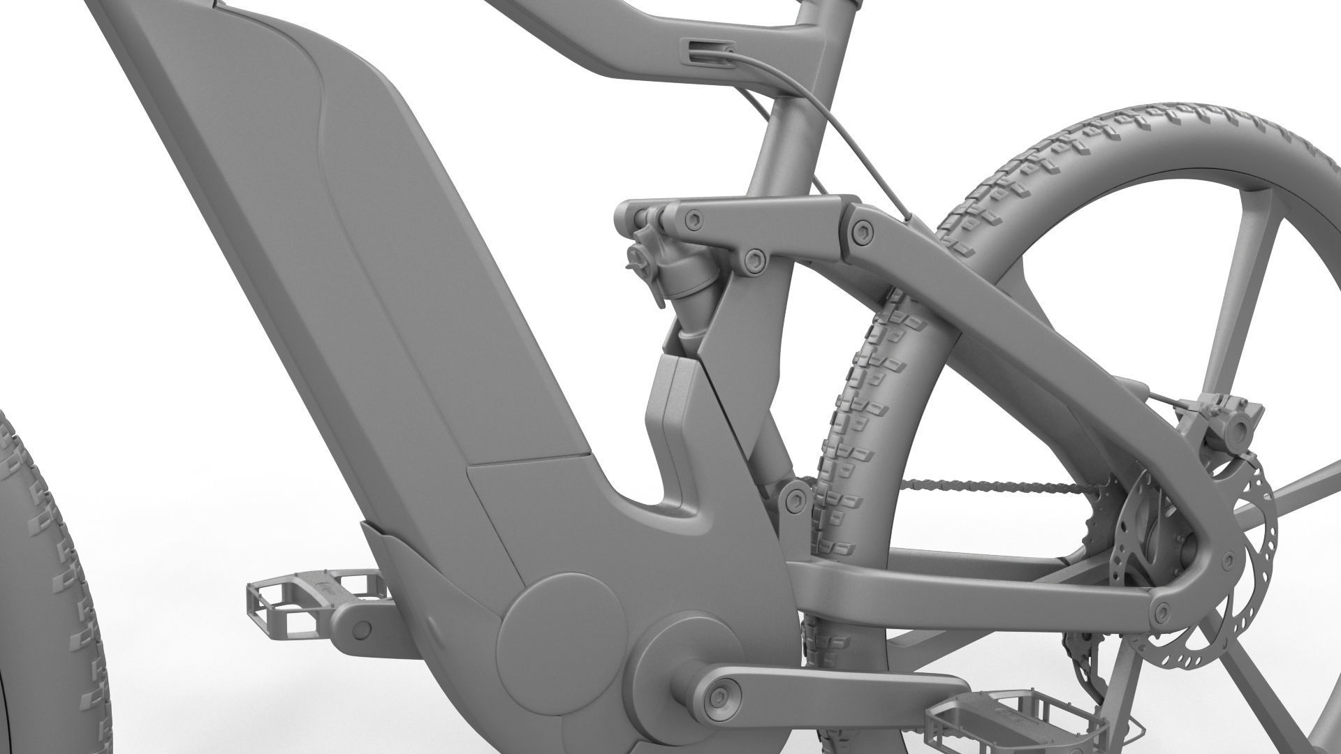 Electric bicycle 3D model_21