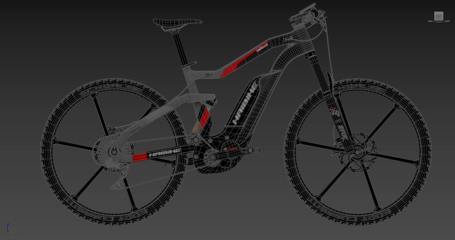 Electric bicycle 3D model_23