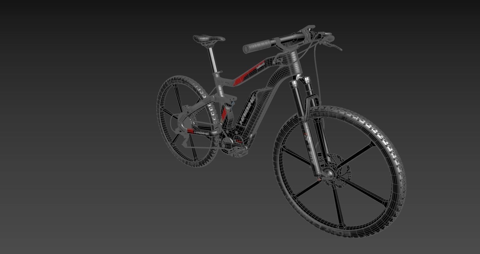 Electric bicycle 3D model_22
