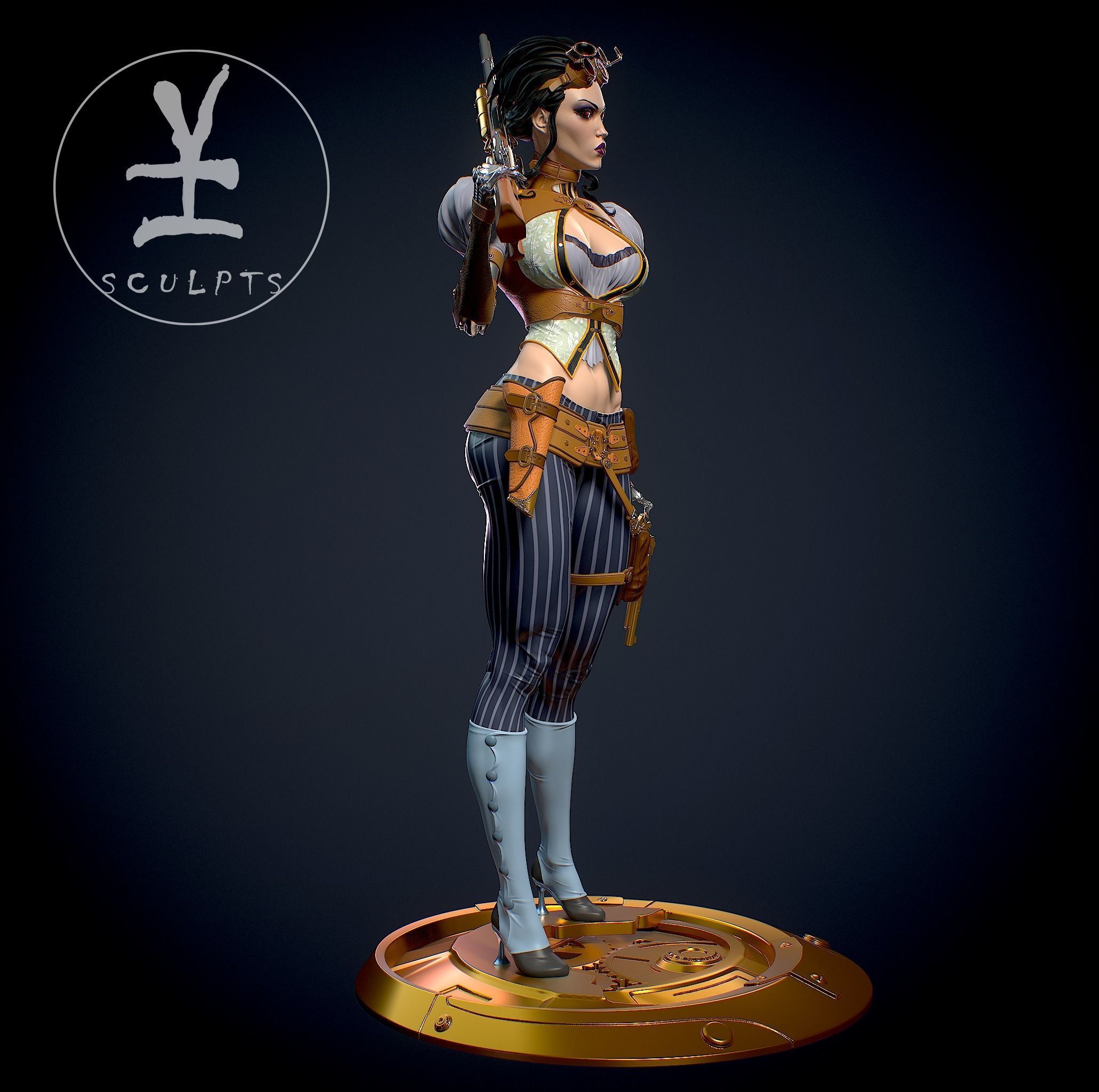 Lady Mechanika with NSFW 3D print model_2