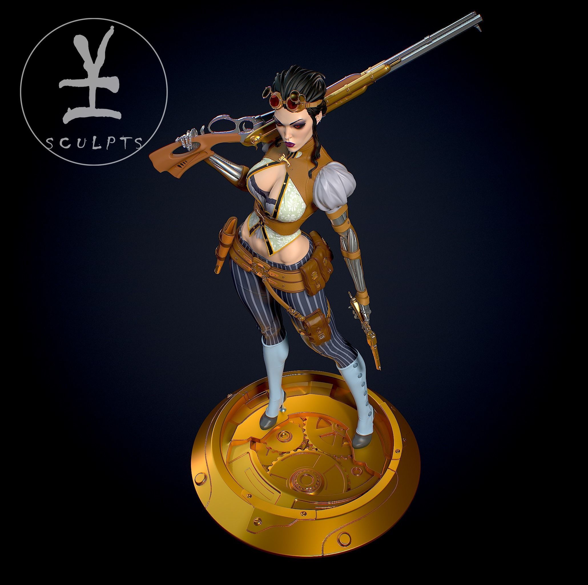 Lady Mechanika with NSFW 3D print model_15