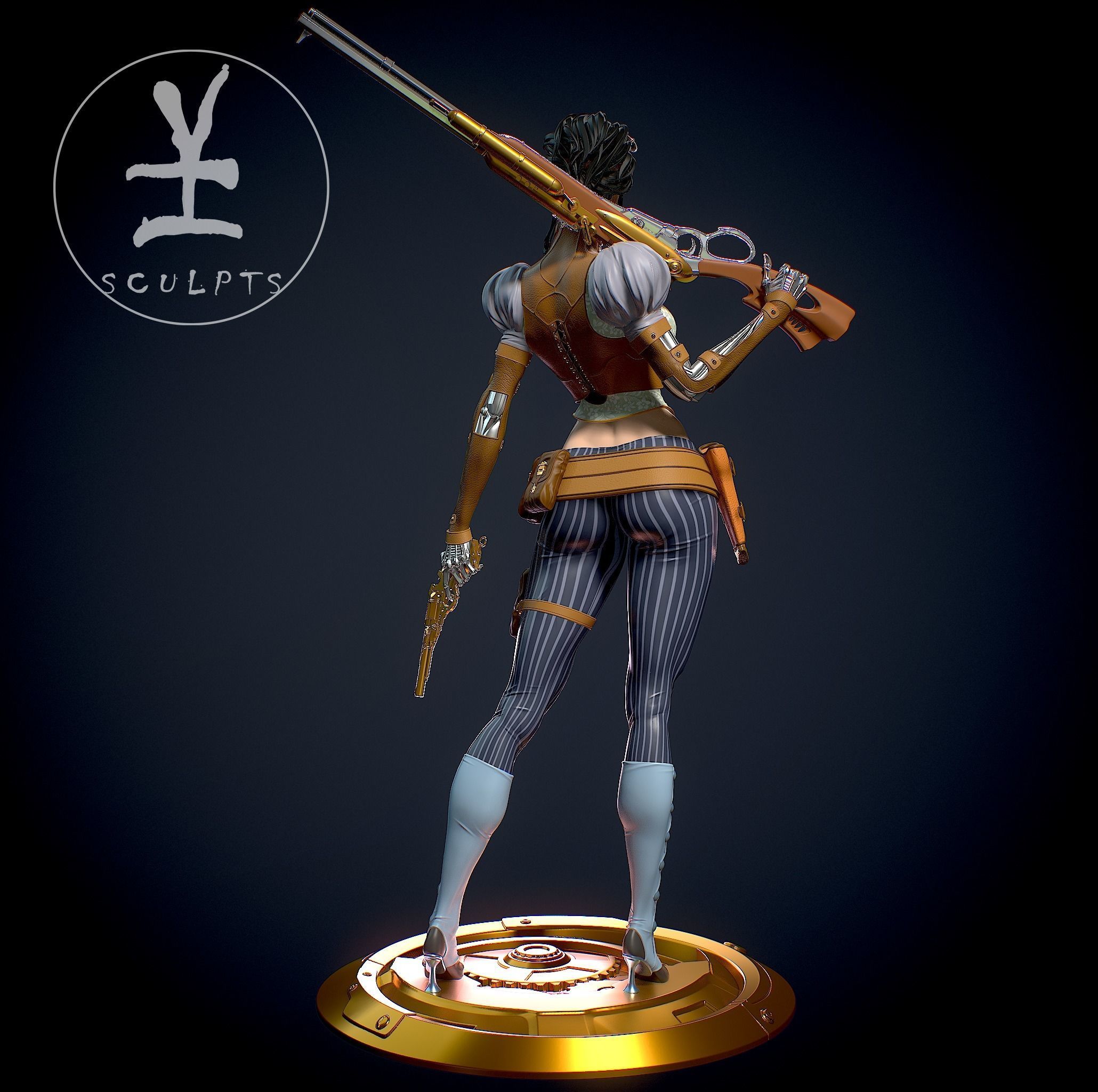 Lady Mechanika with NSFW 3D print model_4