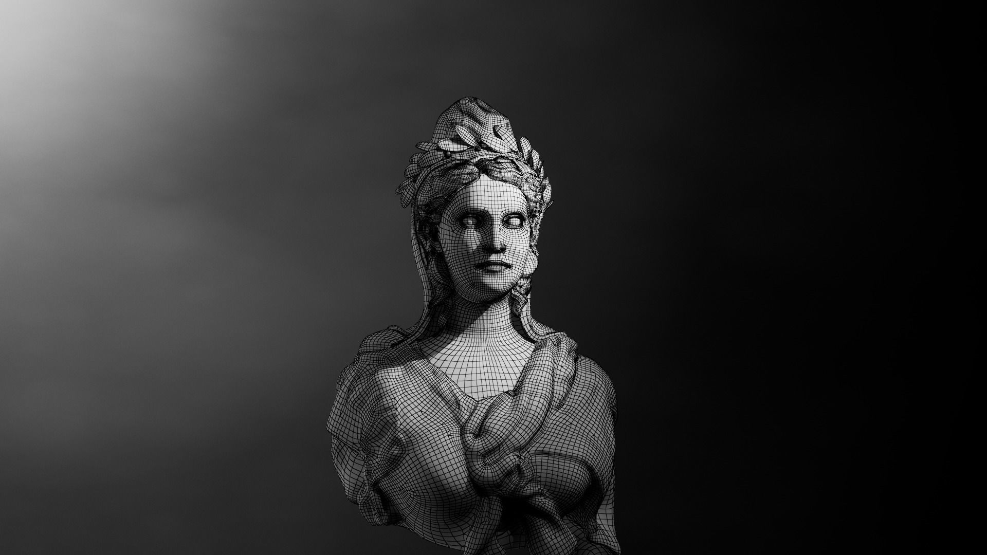 Statue of Mariana 3D model_3