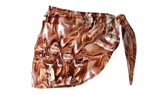 Red Sarong Beach Cover Skirt