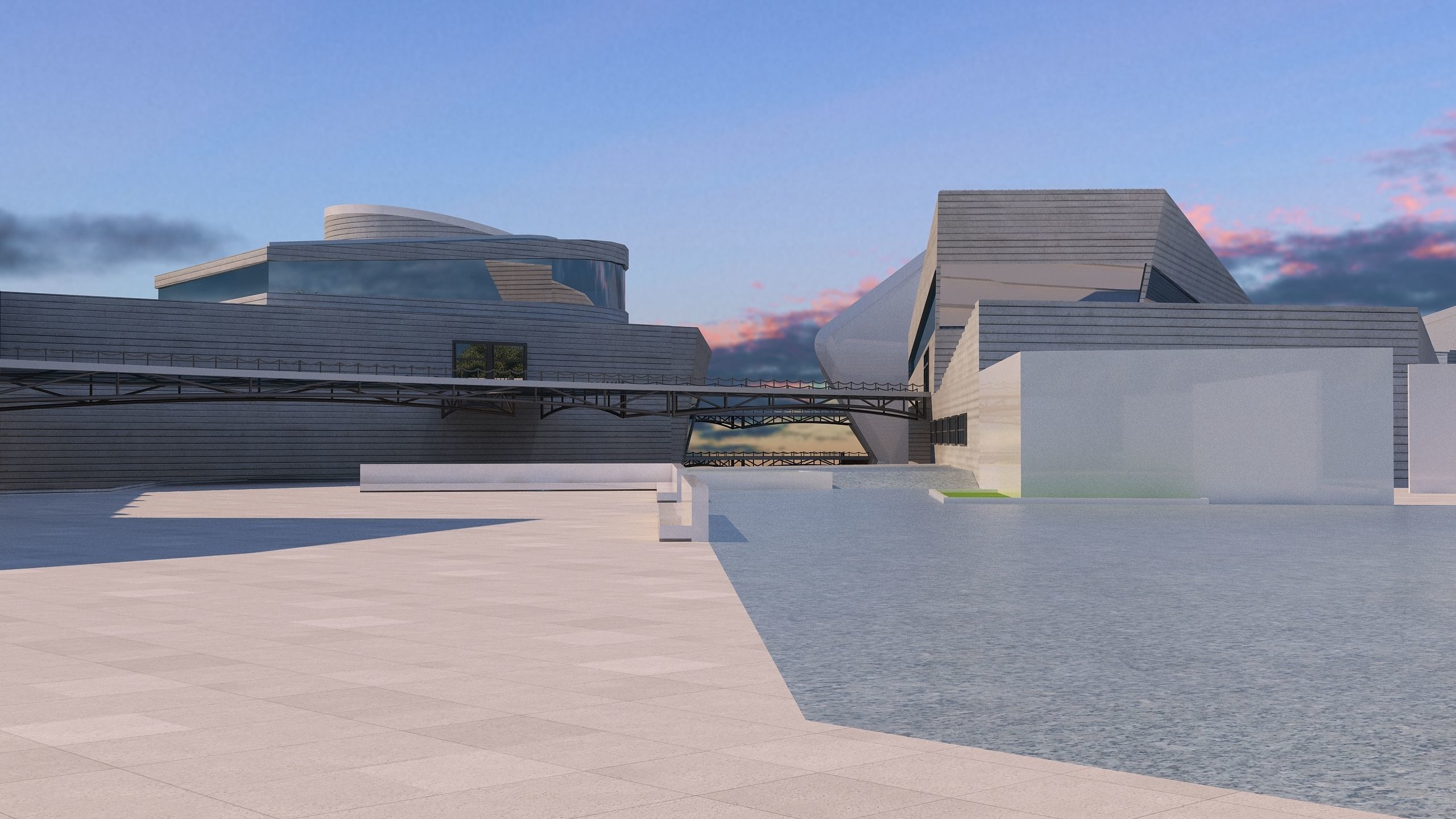 0128 - College of Art Architecture Project - 3D-2D Drawing 3D model_13