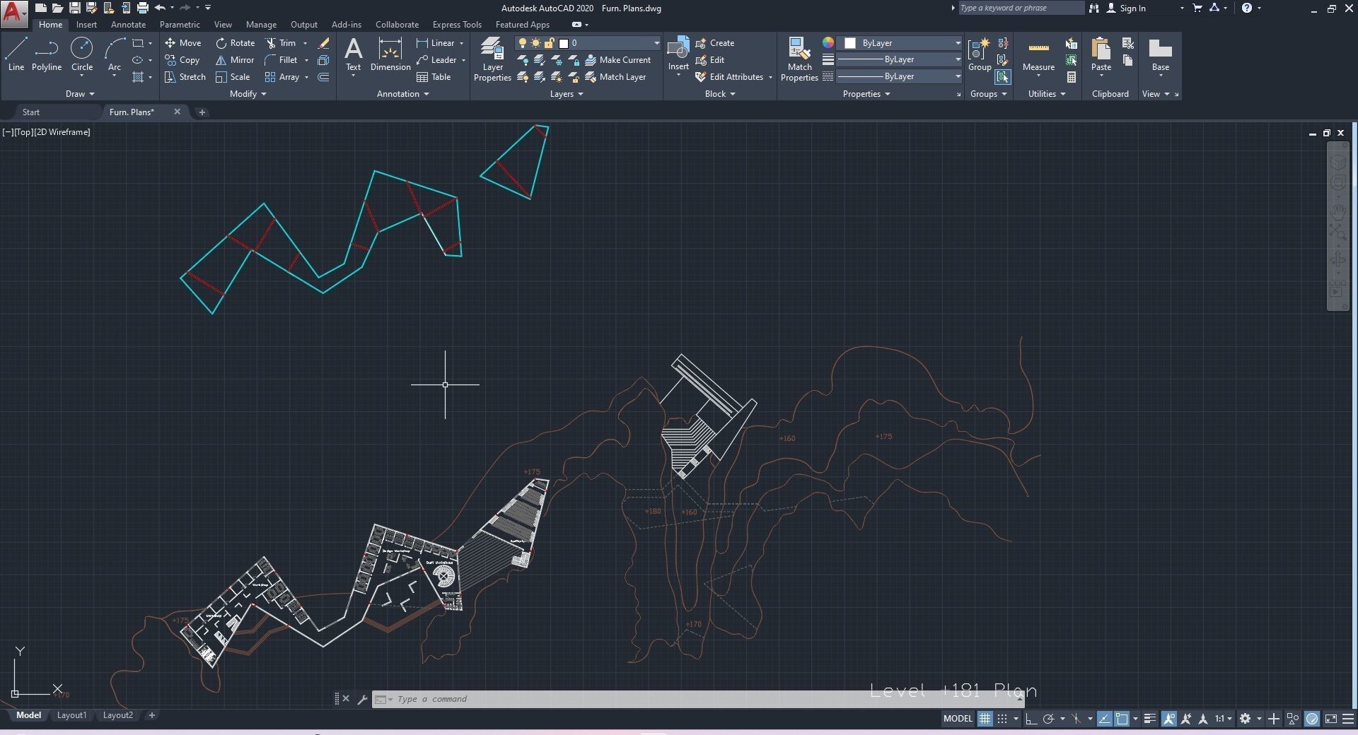0128 - College of Art Architecture Project - 3D-2D Drawing 3D model_39