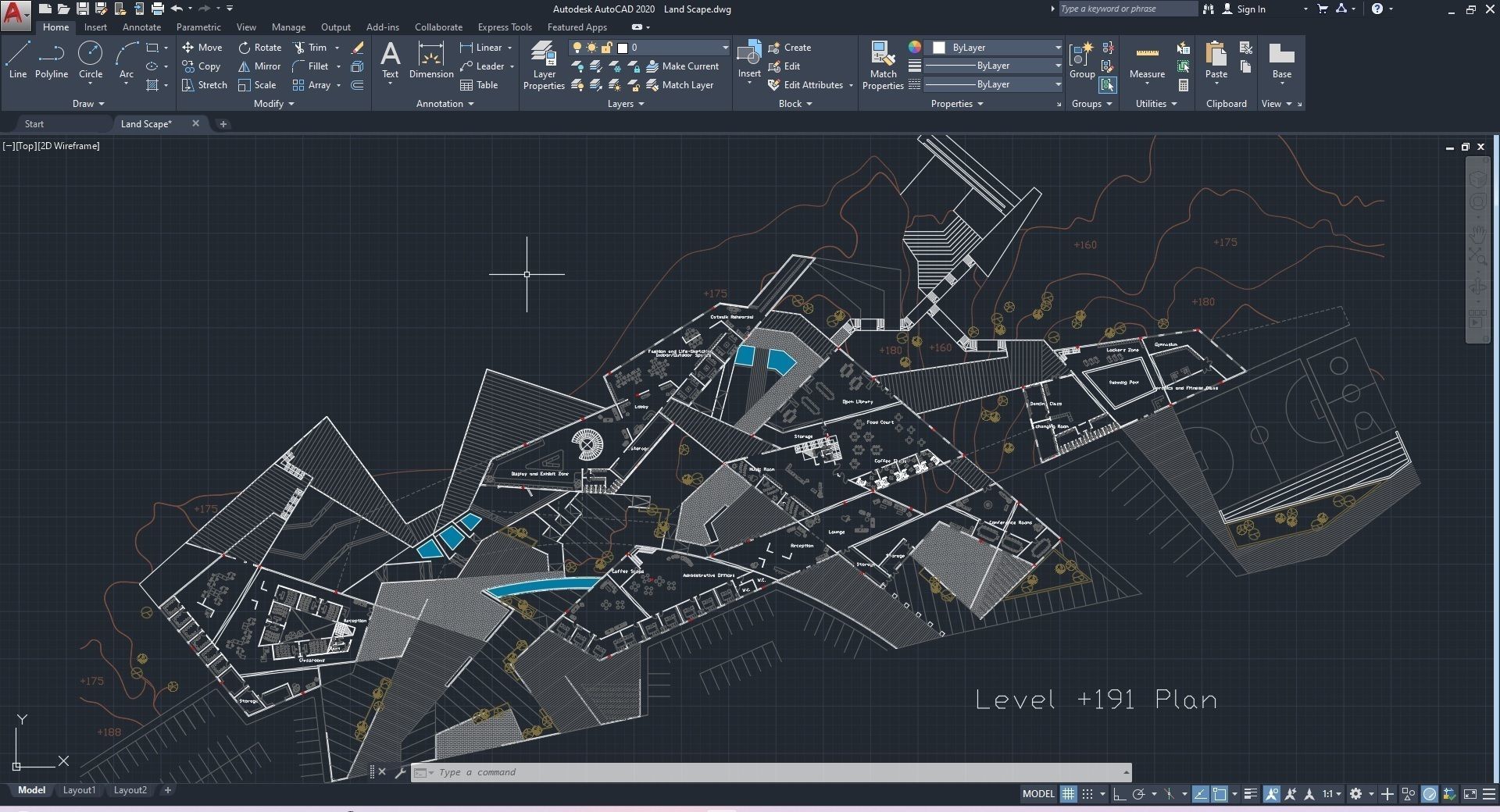 0128 - College of Art Architecture Project - 3D-2D Drawing 3D model_43