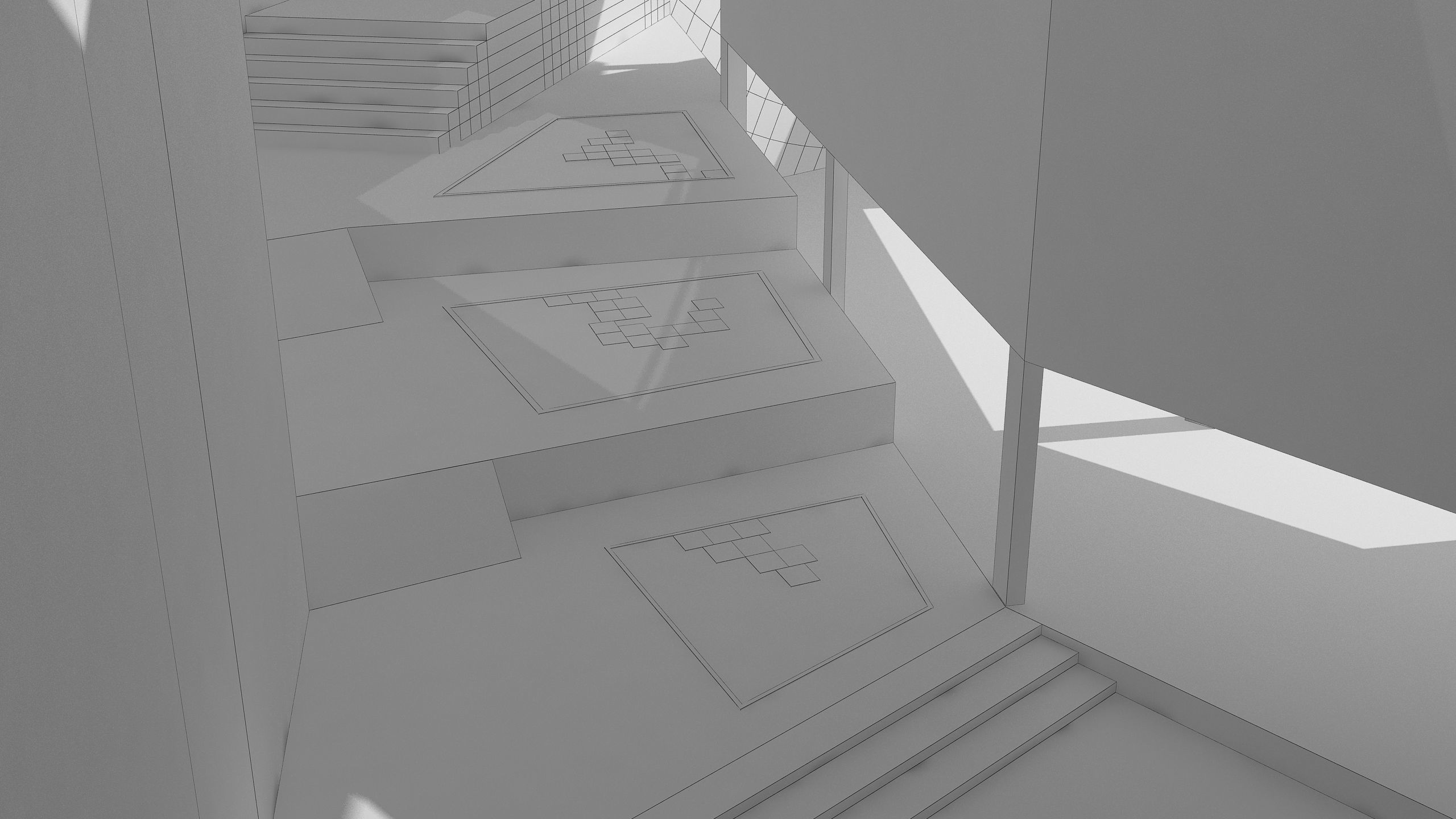 0128 - College of Art Architecture Project - 3D-2D Drawing 3D model_28