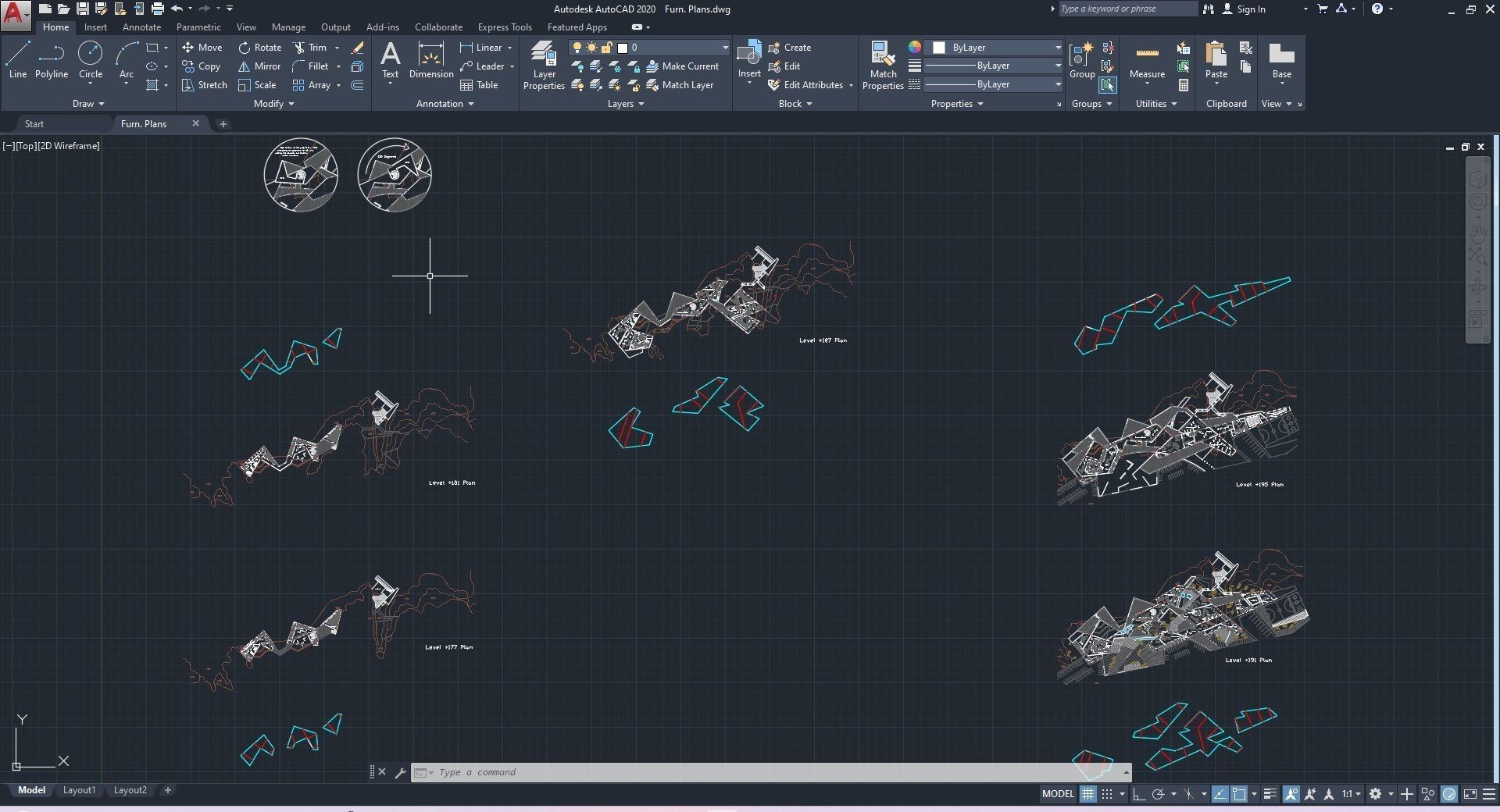 0128 - College of Art Architecture Project - 3D-2D Drawing 3D model_1