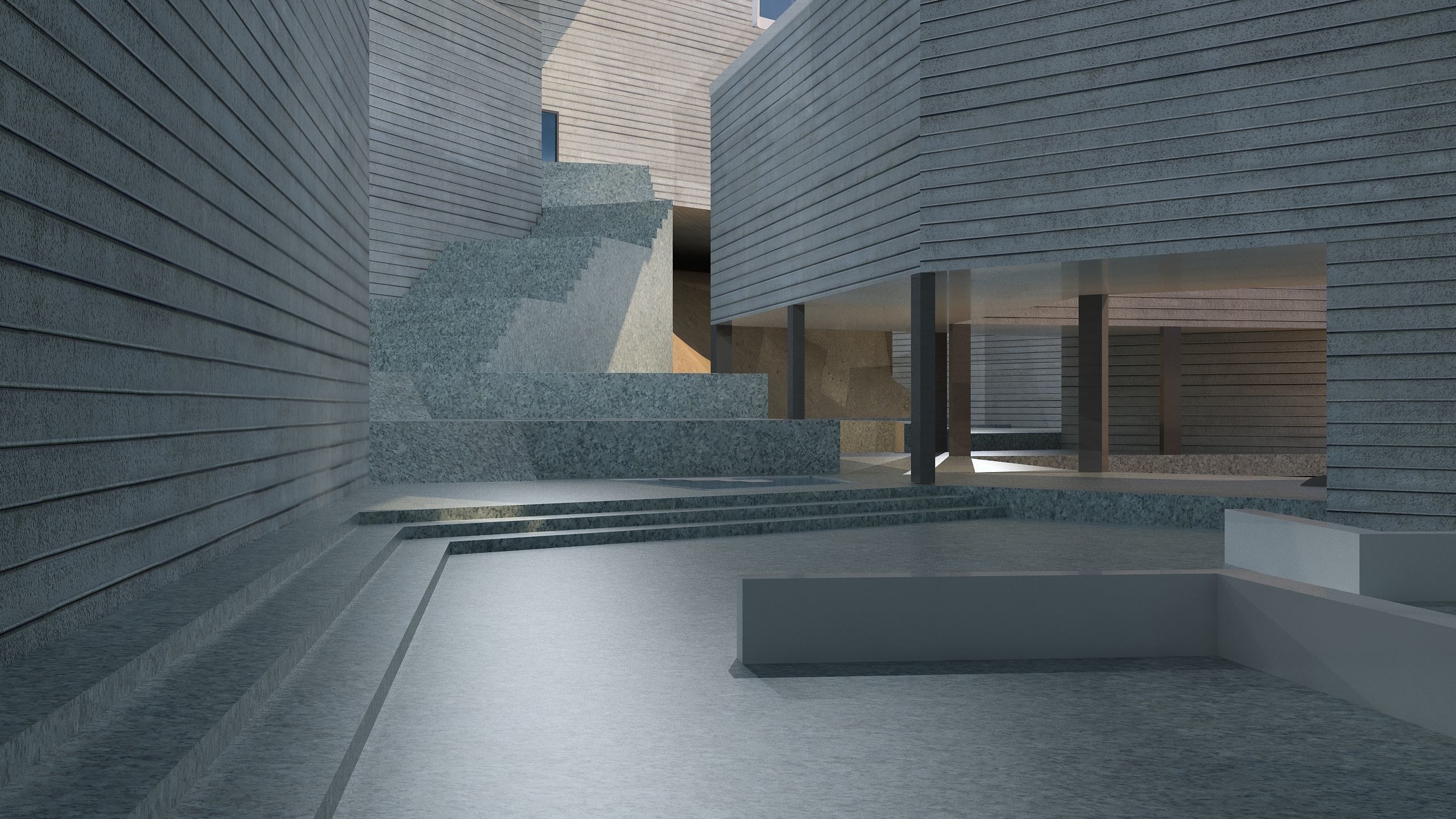 0128 - College of Art Architecture Project - 3D-2D Drawing 3D model_10