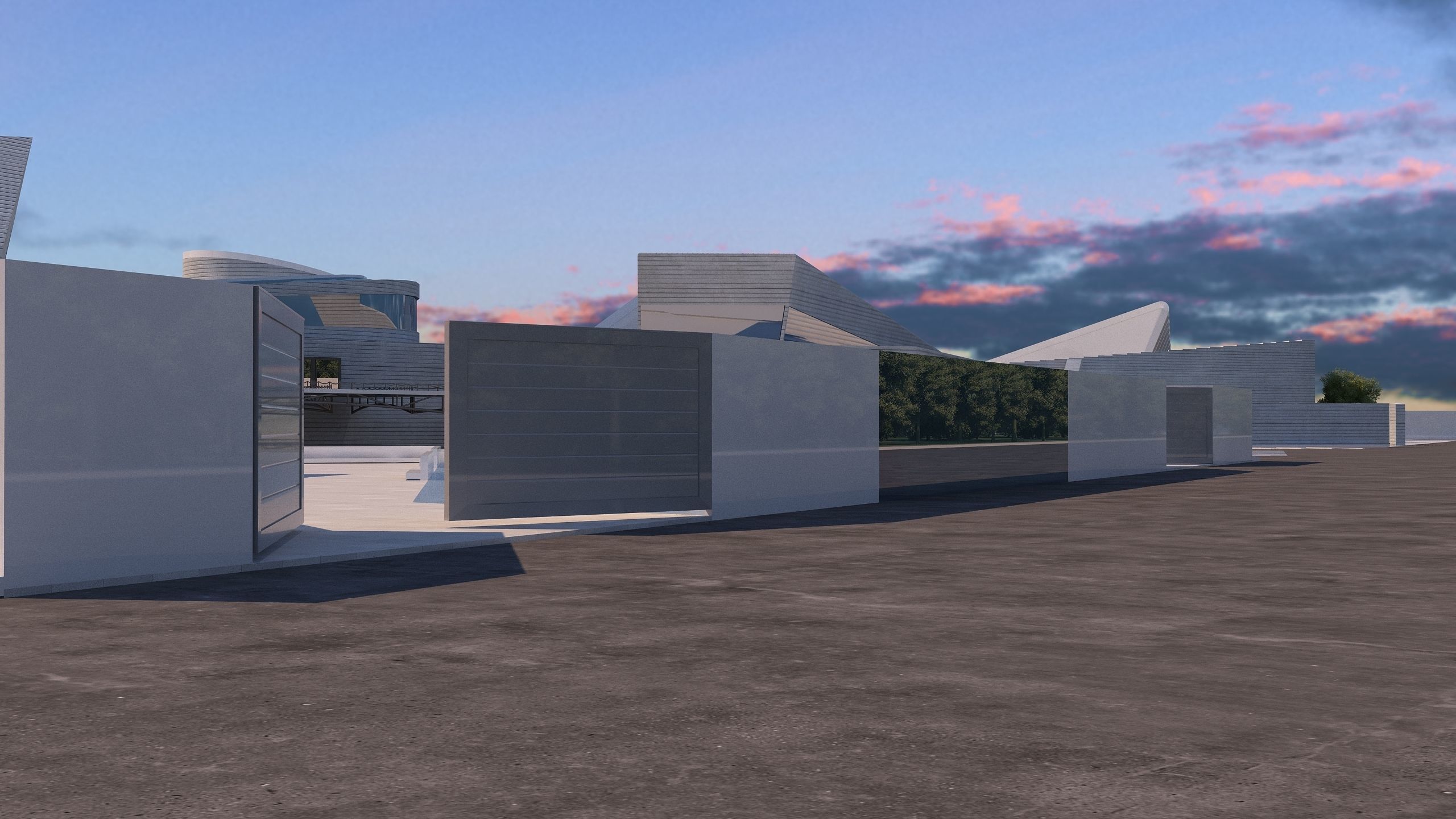 0128 - College of Art Architecture Project - 3D-2D Drawing 3D model_8