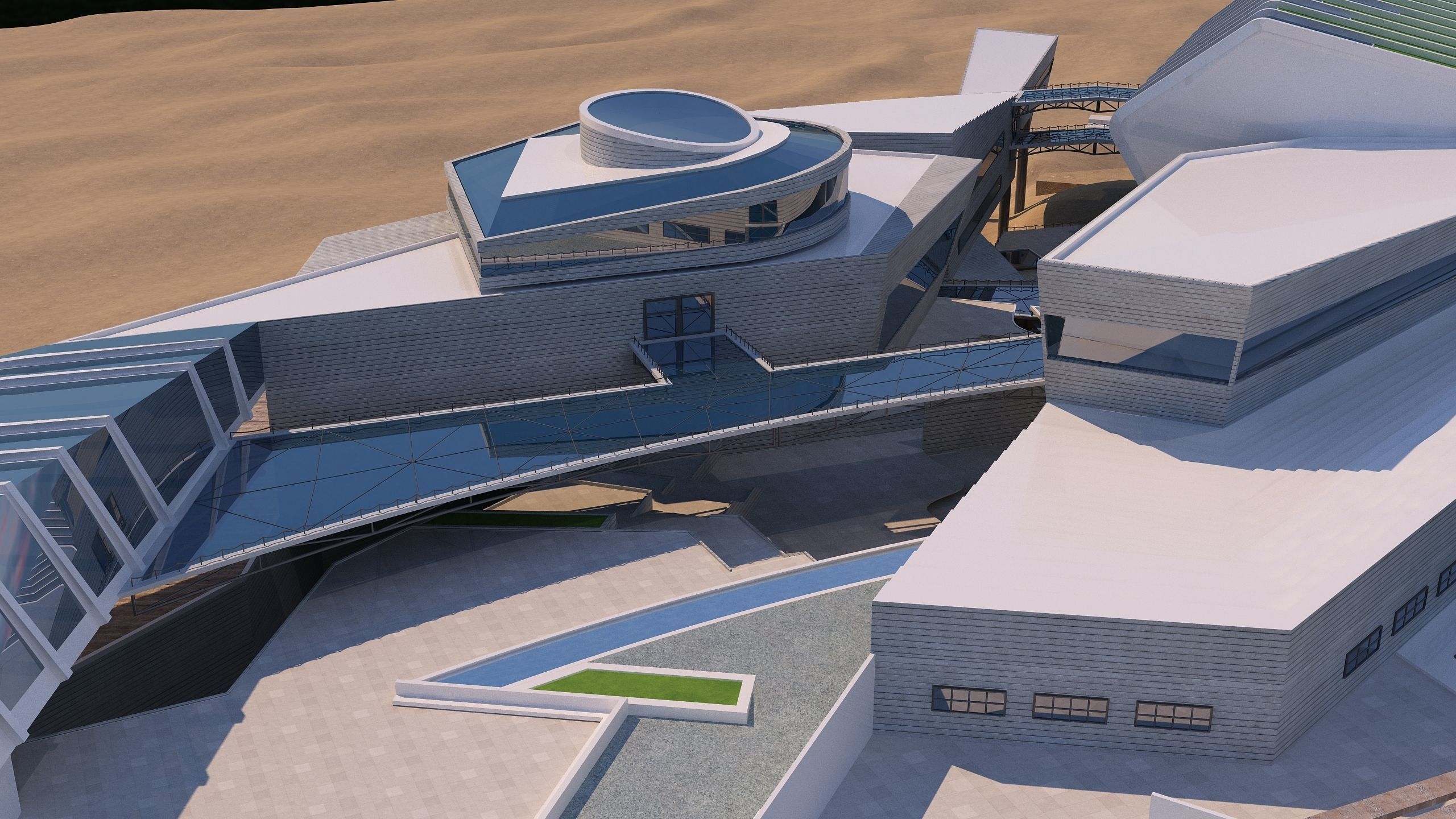 0128 - College of Art Architecture Project - 3D-2D Drawing 3D model_15