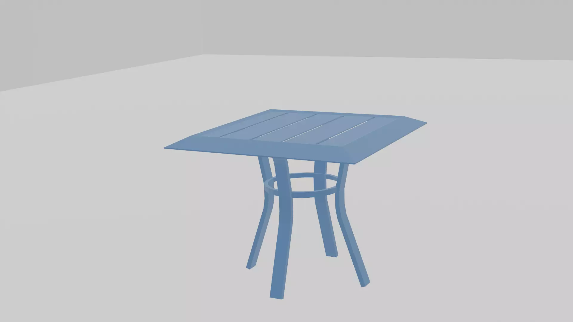 Outdoor Metal End Table 3D model