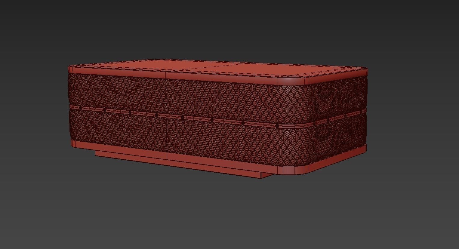 Modern Marble Coffee Table with Storage in Black 3D model_9