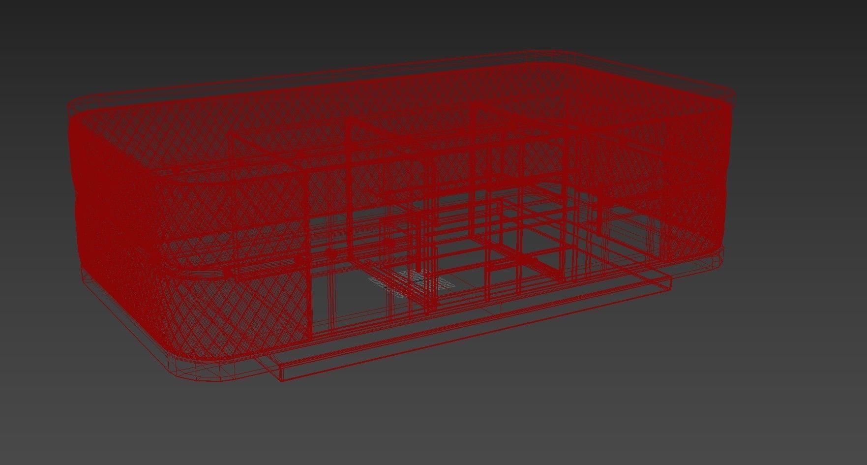 Modern Marble Coffee Table with Storage in Black 3D model_11