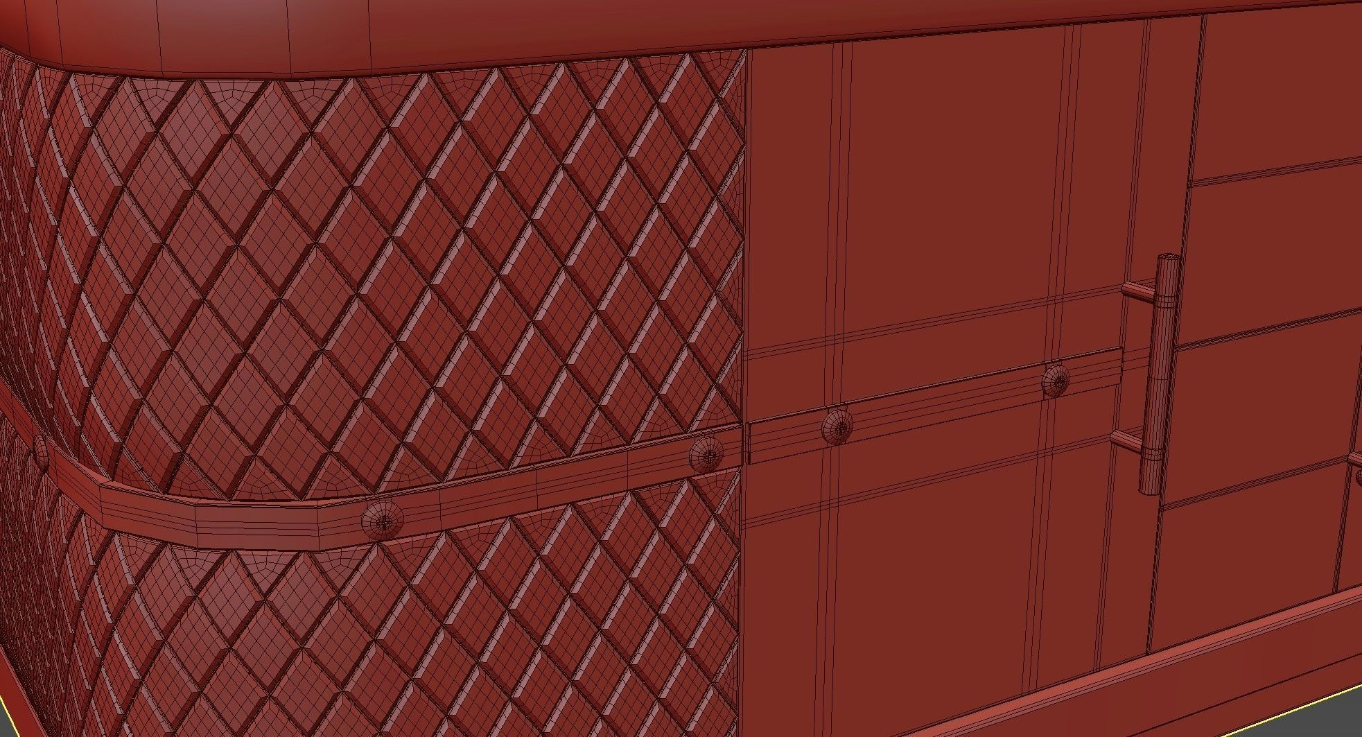 Modern Marble Coffee Table with Storage in Black 3D model_12